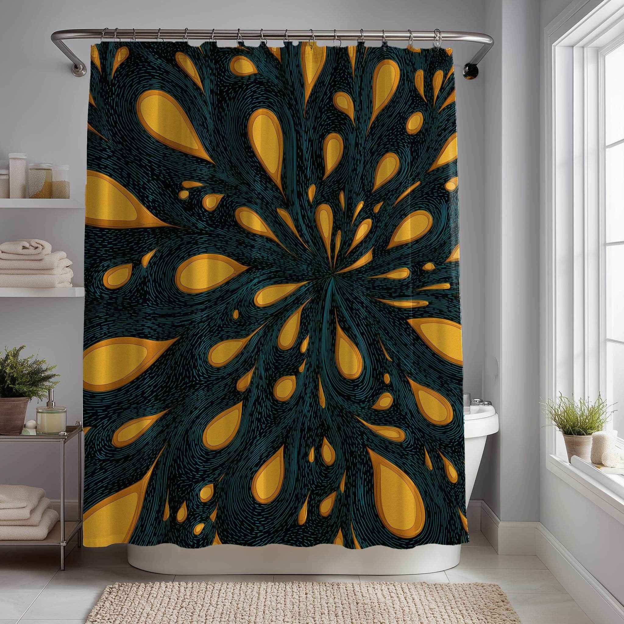 Vibrant Floral Shower Curtain