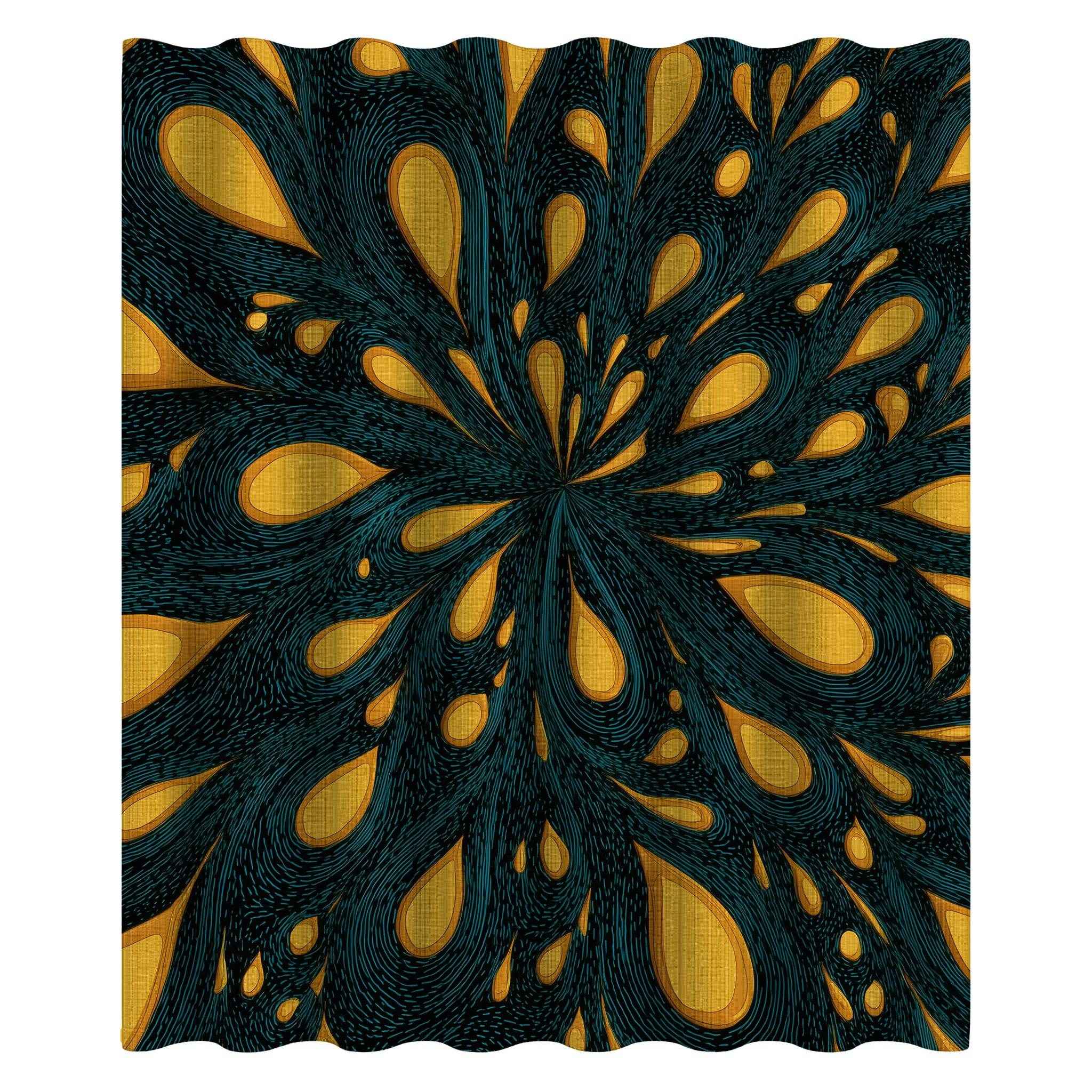 Vibrant Floral Shower Curtain