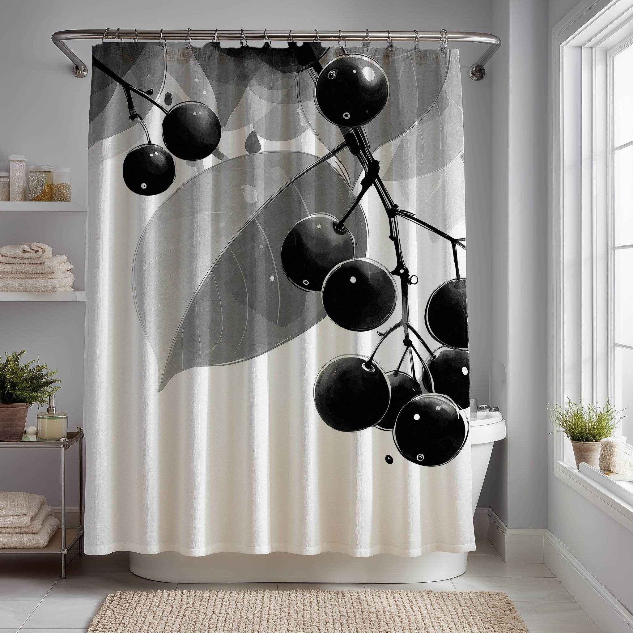 Elegant Botanical Shower Curtain