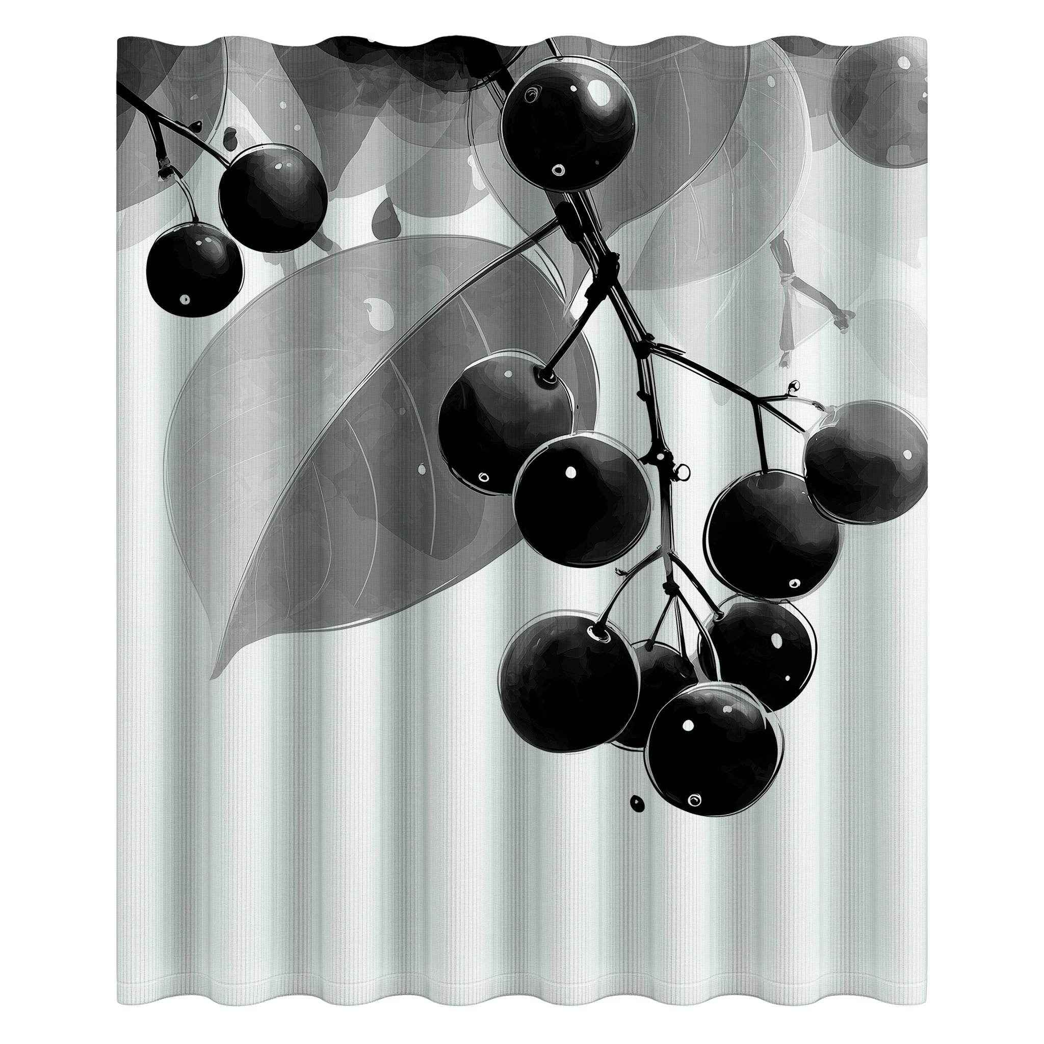 Elegant Botanical Shower Curtain