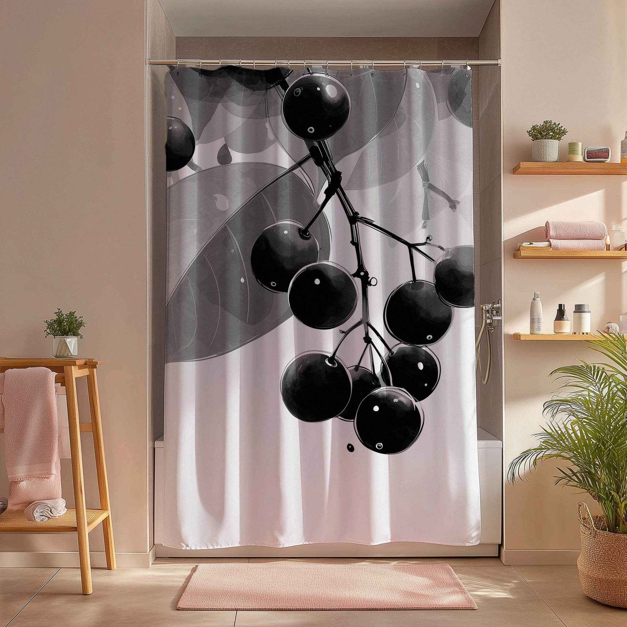 Elegant Botanical Shower Curtain