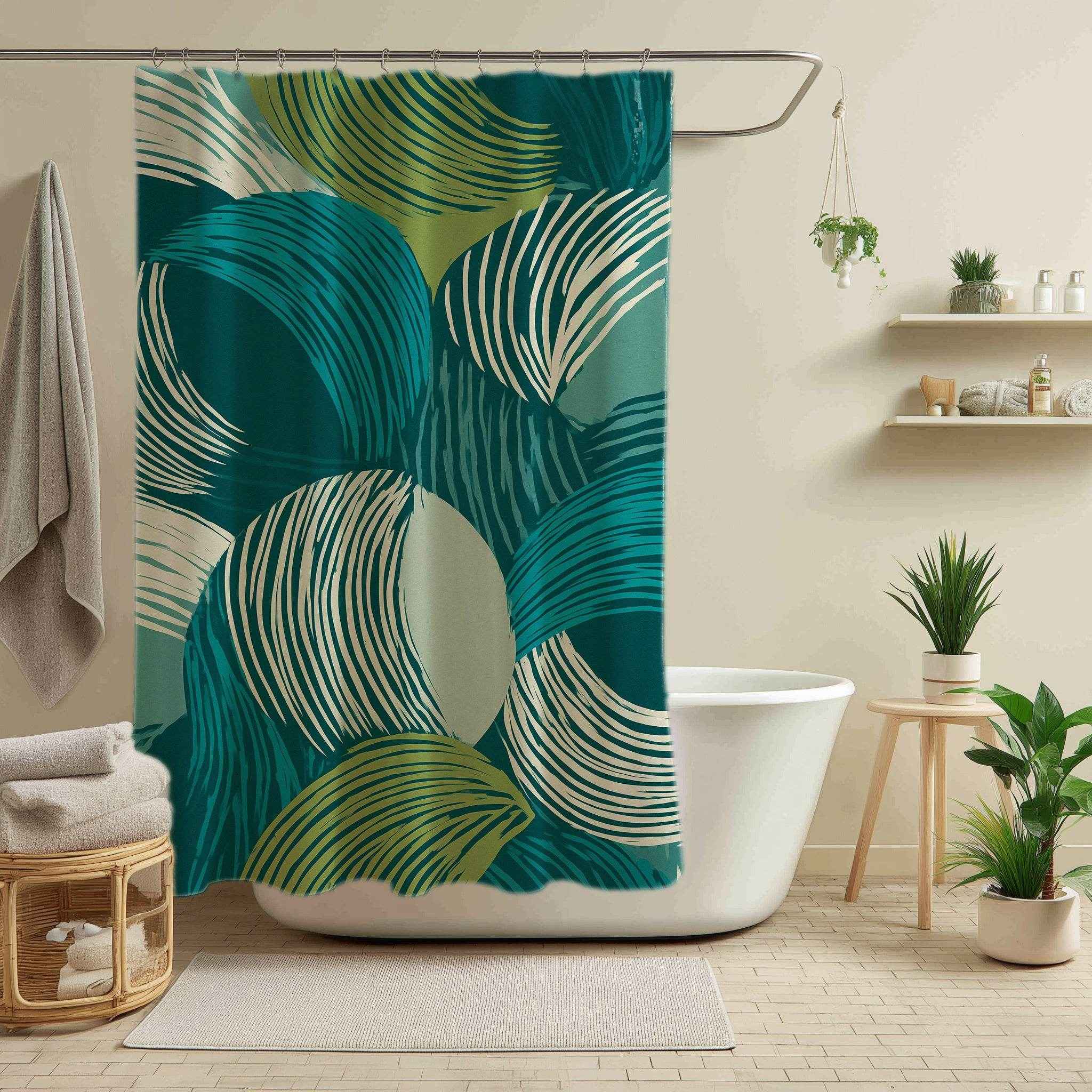 Modern Abstract Shower Curtain