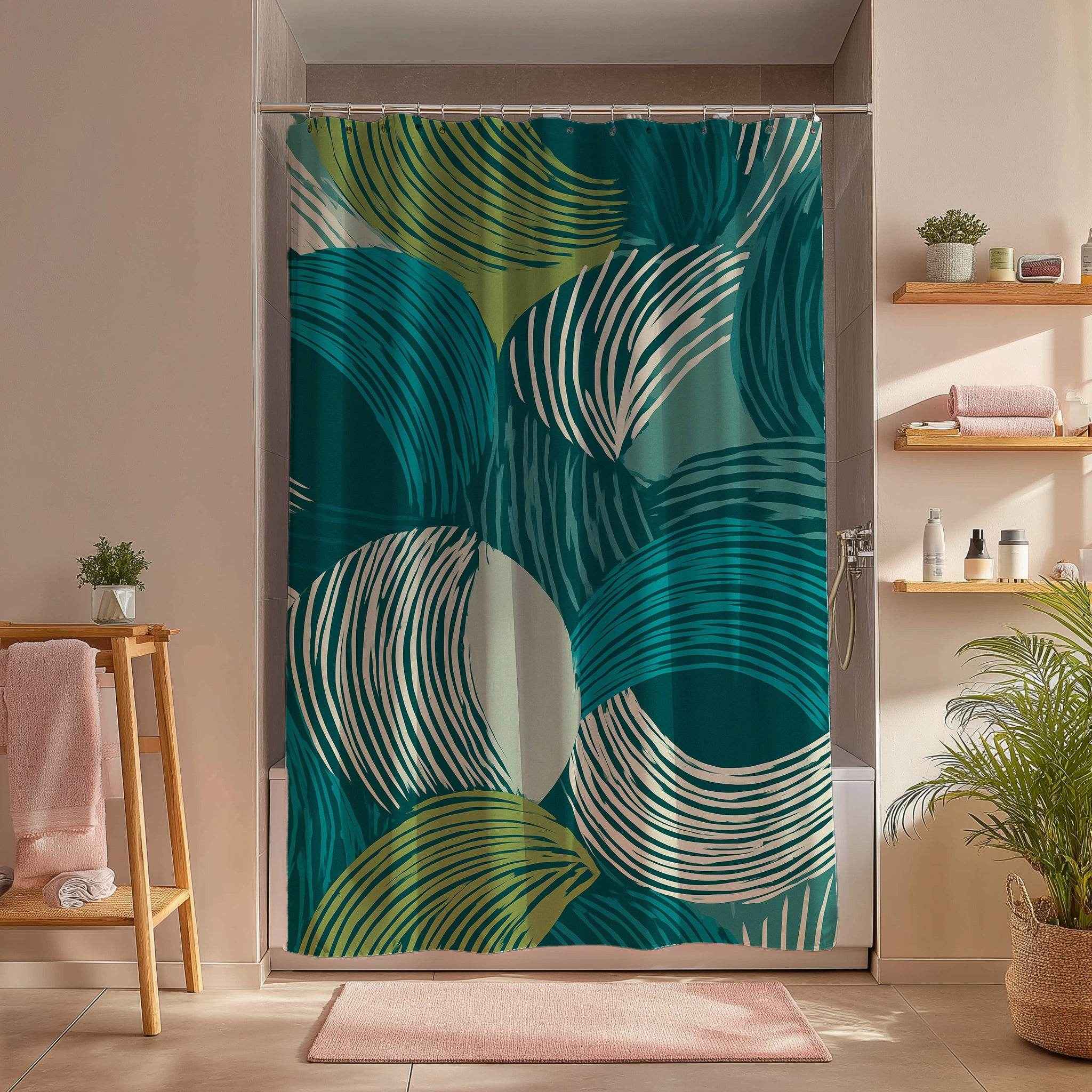 Modern Abstract Shower Curtain