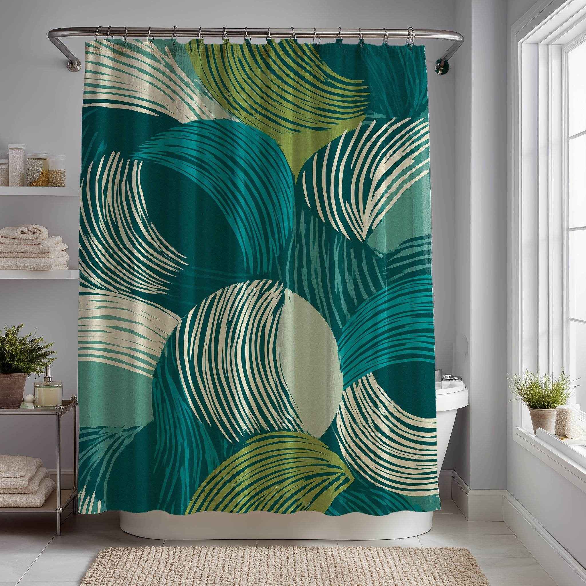 Modern Abstract Shower Curtain