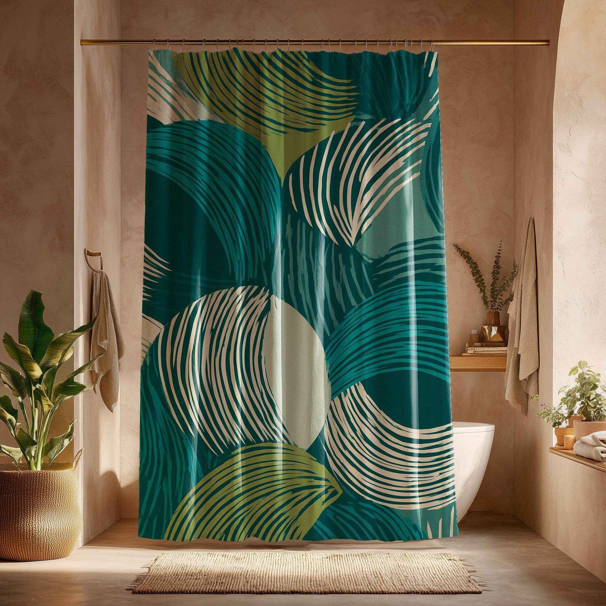 Modern Abstract Shower Curtain