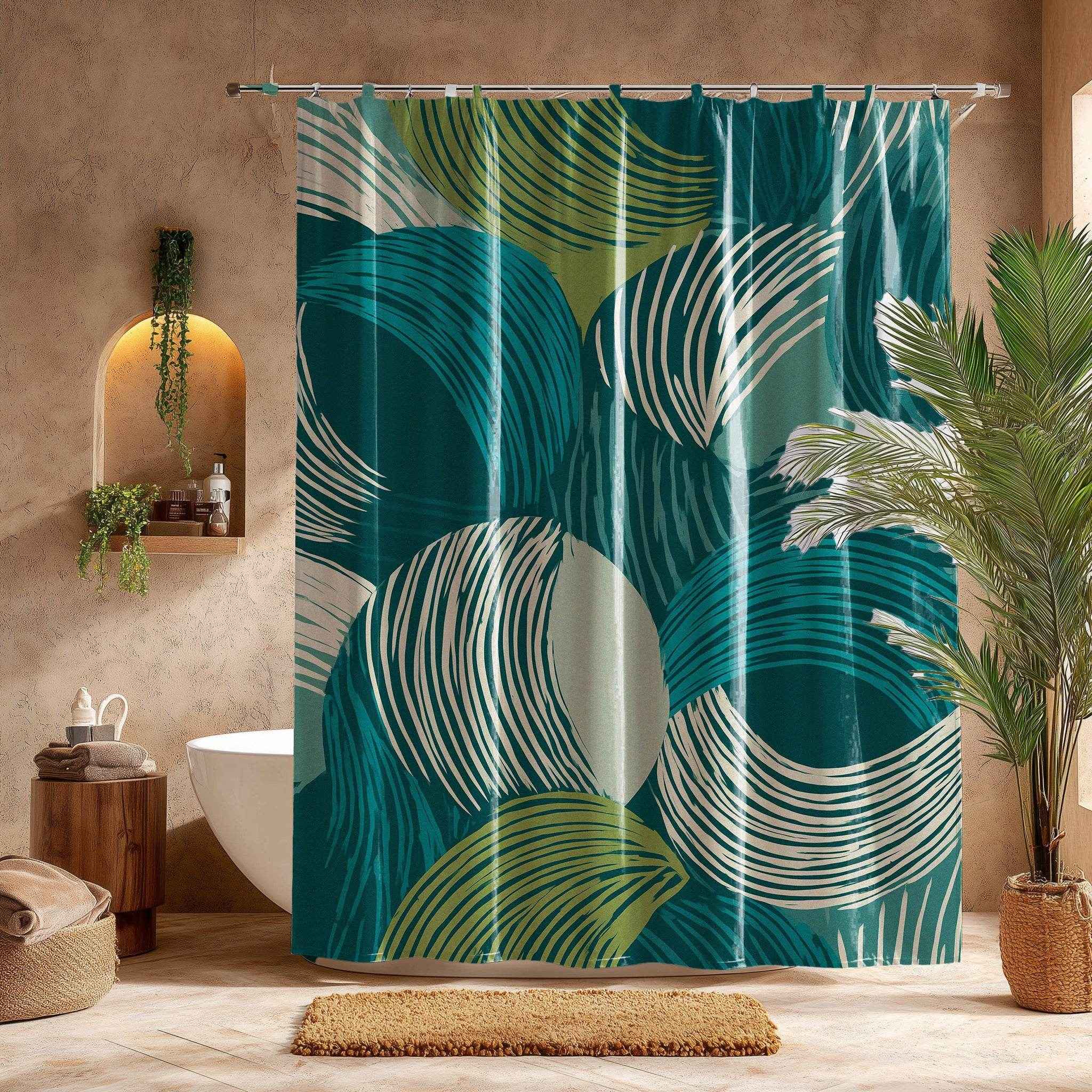 Modern Abstract Shower Curtain