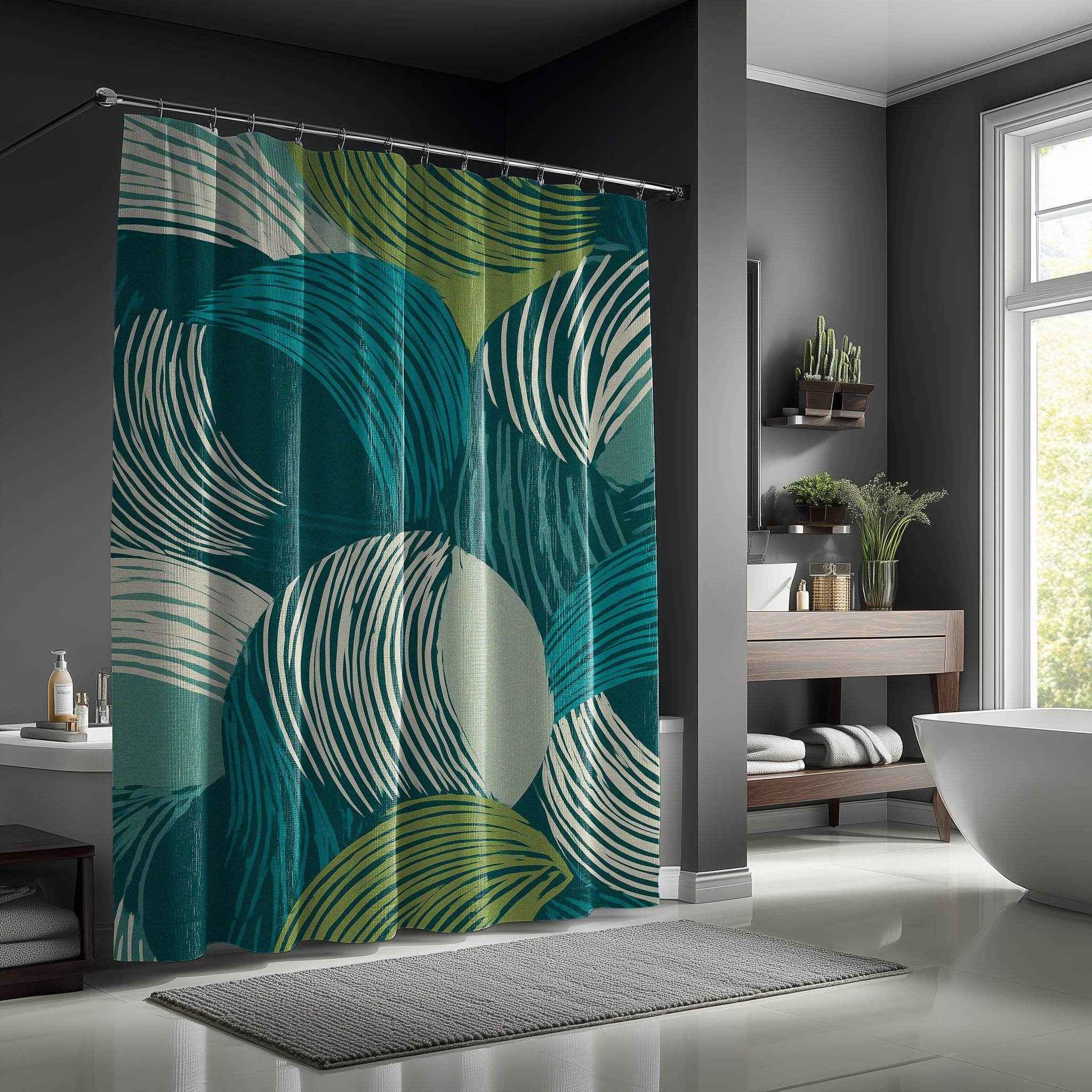 Modern Abstract Shower Curtain