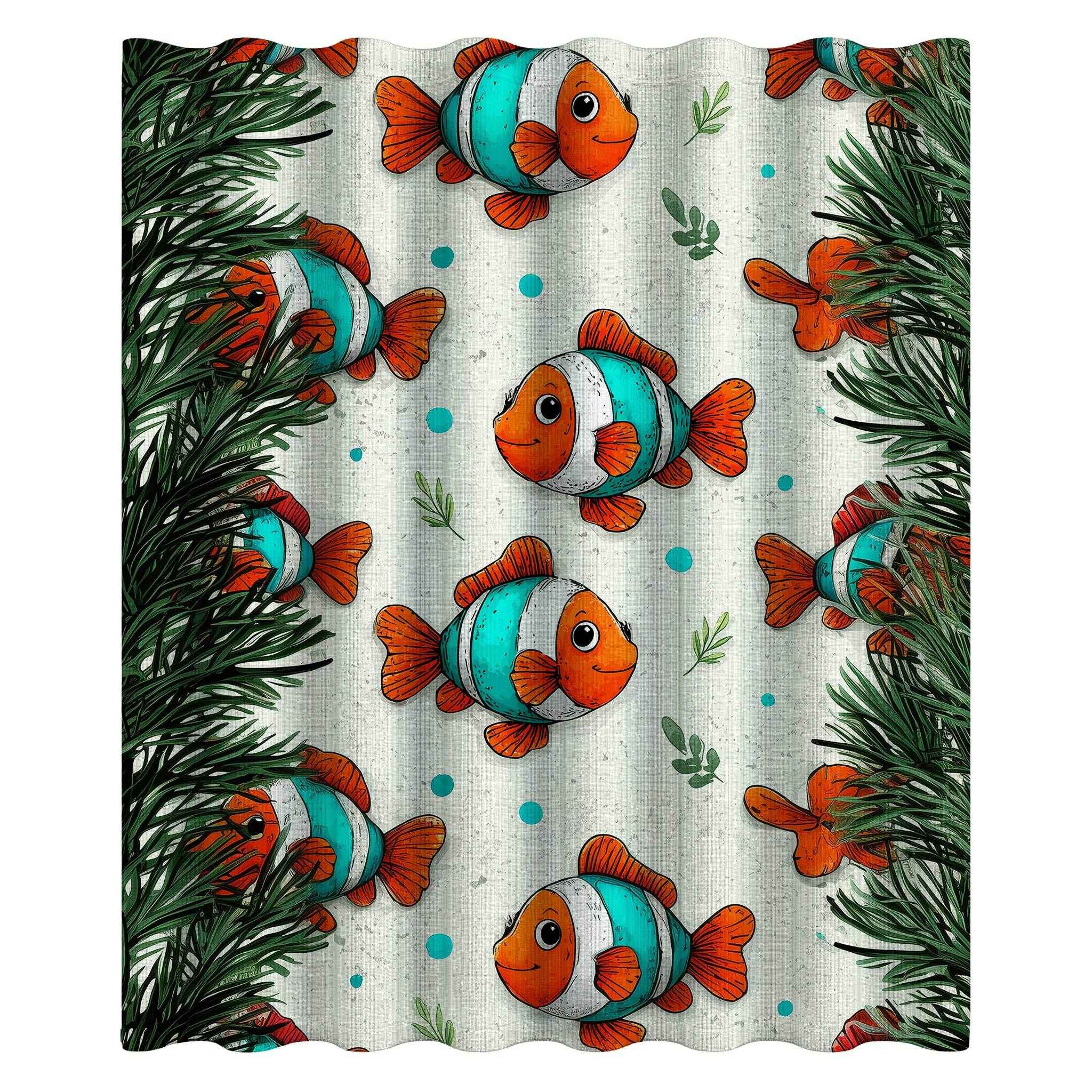 Colorful Fish Shower Curtain