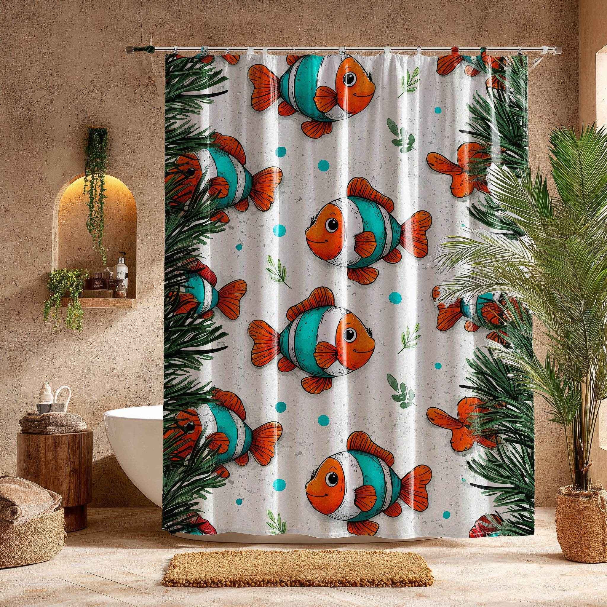 Colorful Fish Shower Curtain