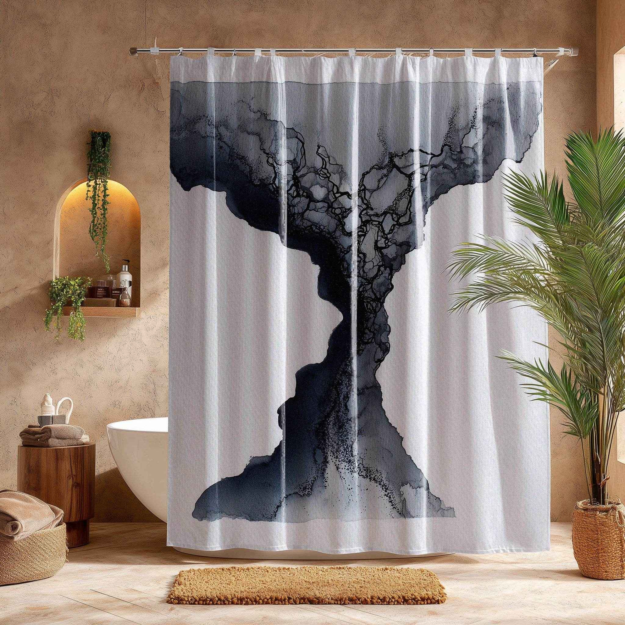 Elegant Abstract Shower Curtain