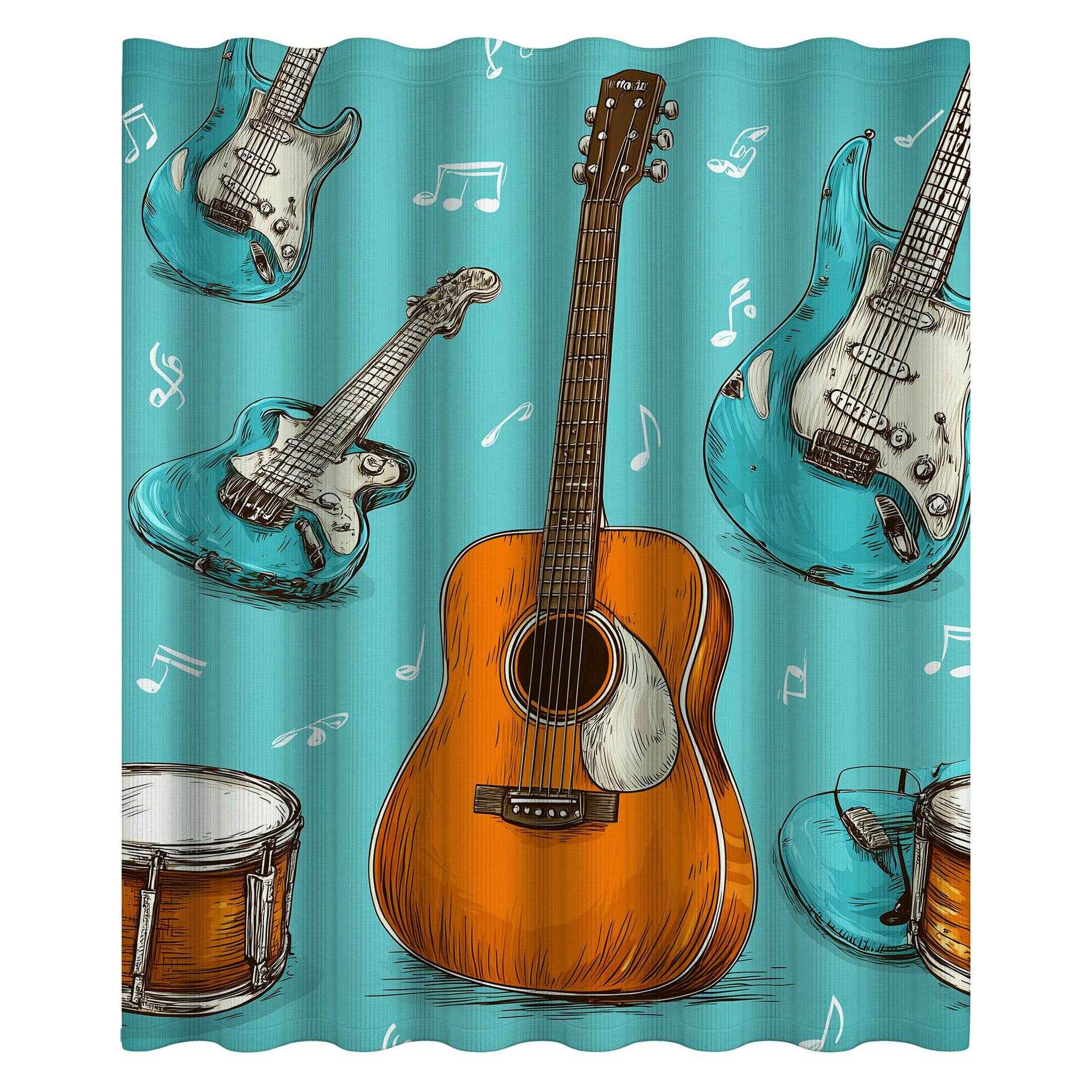 Musical Instruments Shower Curtain