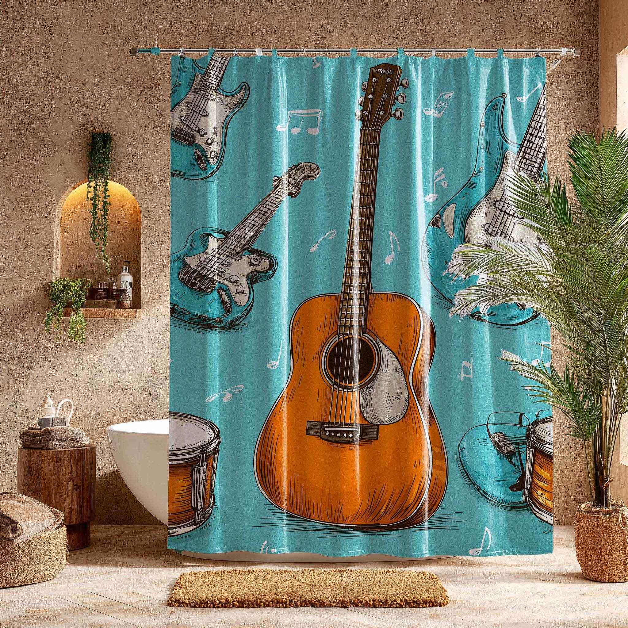 Musical Instruments Shower Curtain