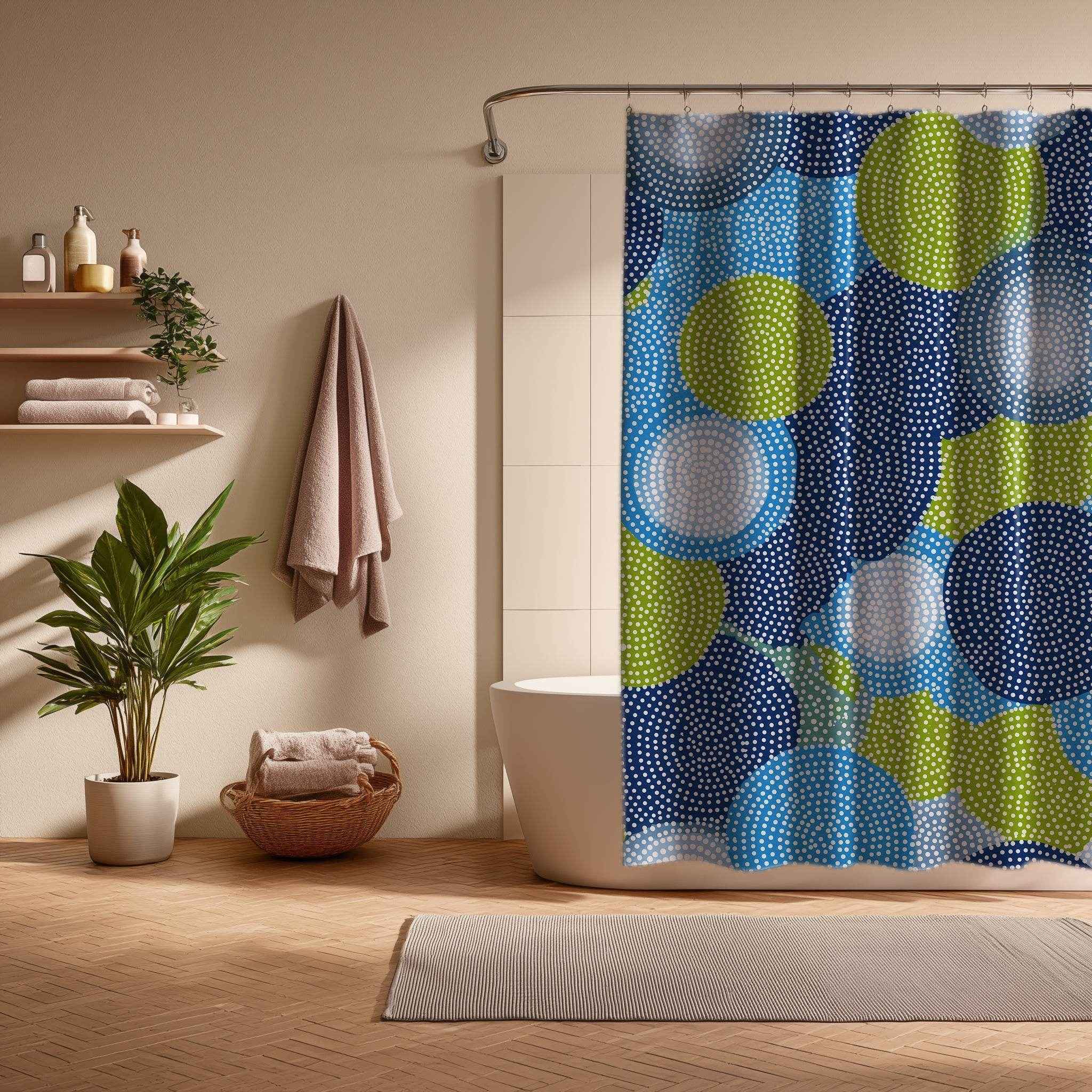 Colorful Modern Shower Curtain