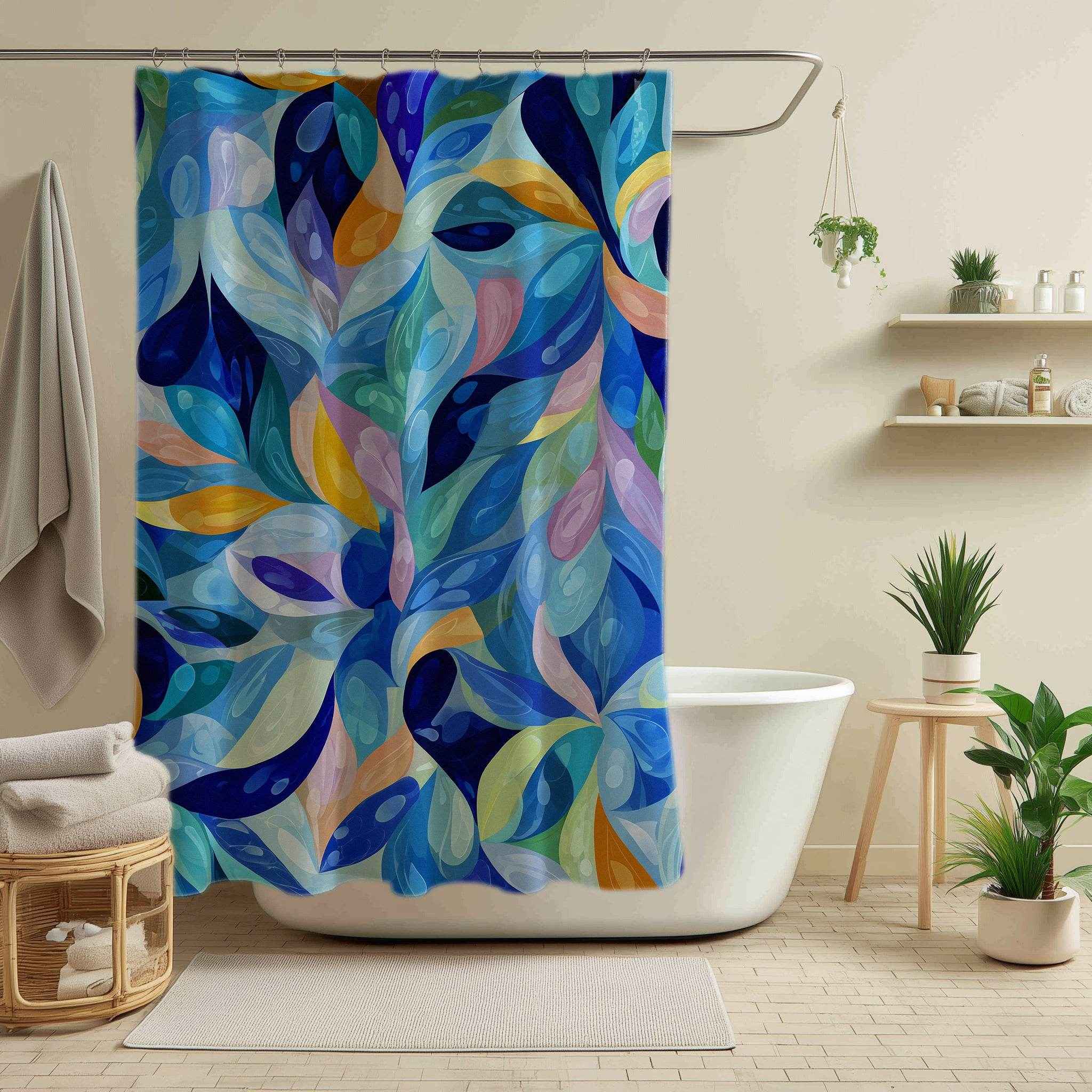 Colorful Abstract Shower Curtain