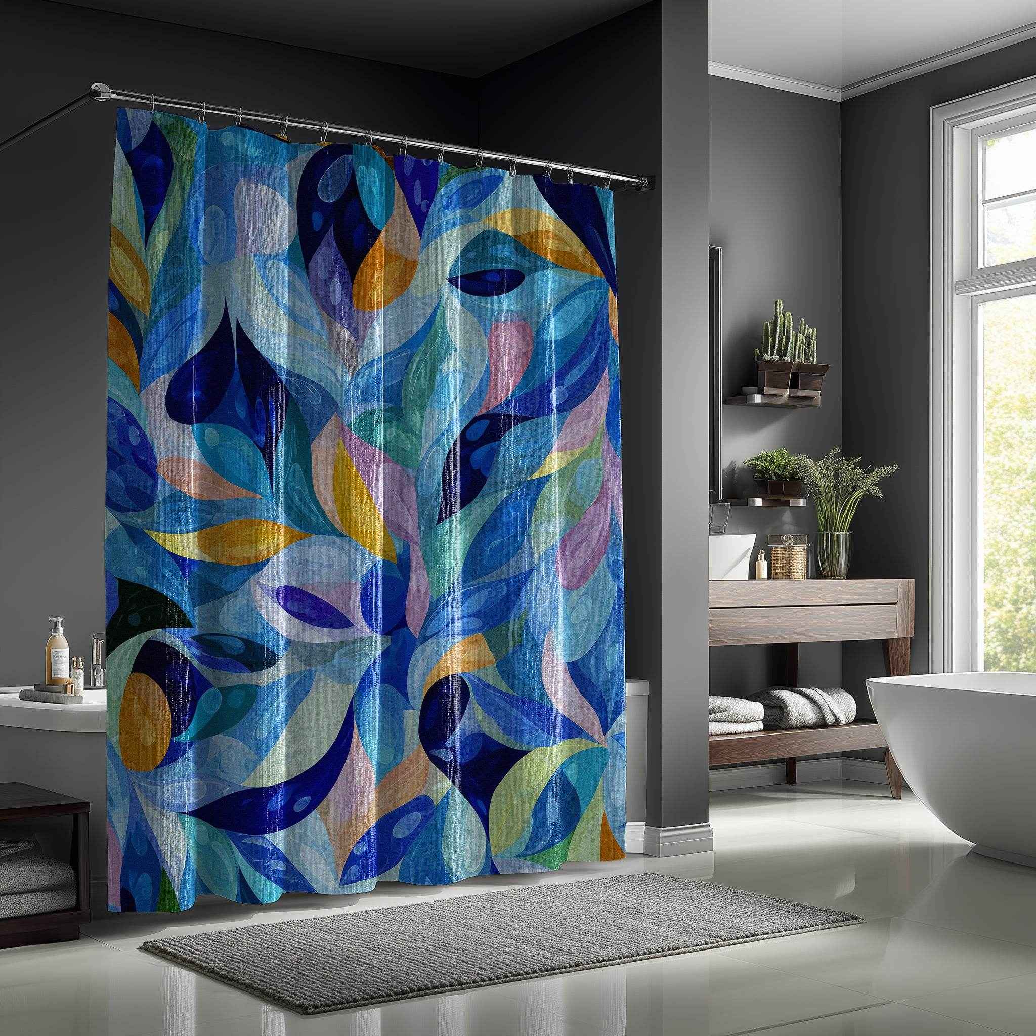 Colorful Abstract Shower Curtain