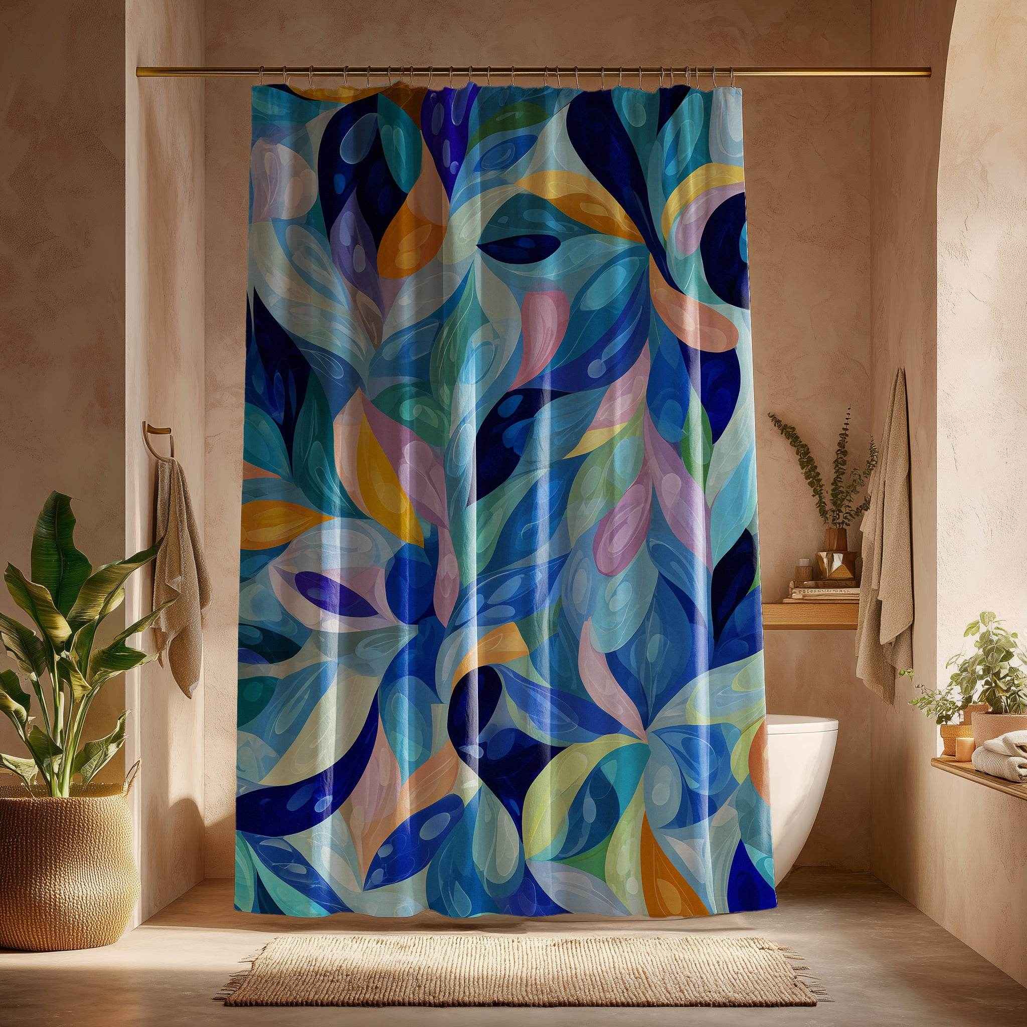 Colorful Abstract Shower Curtain