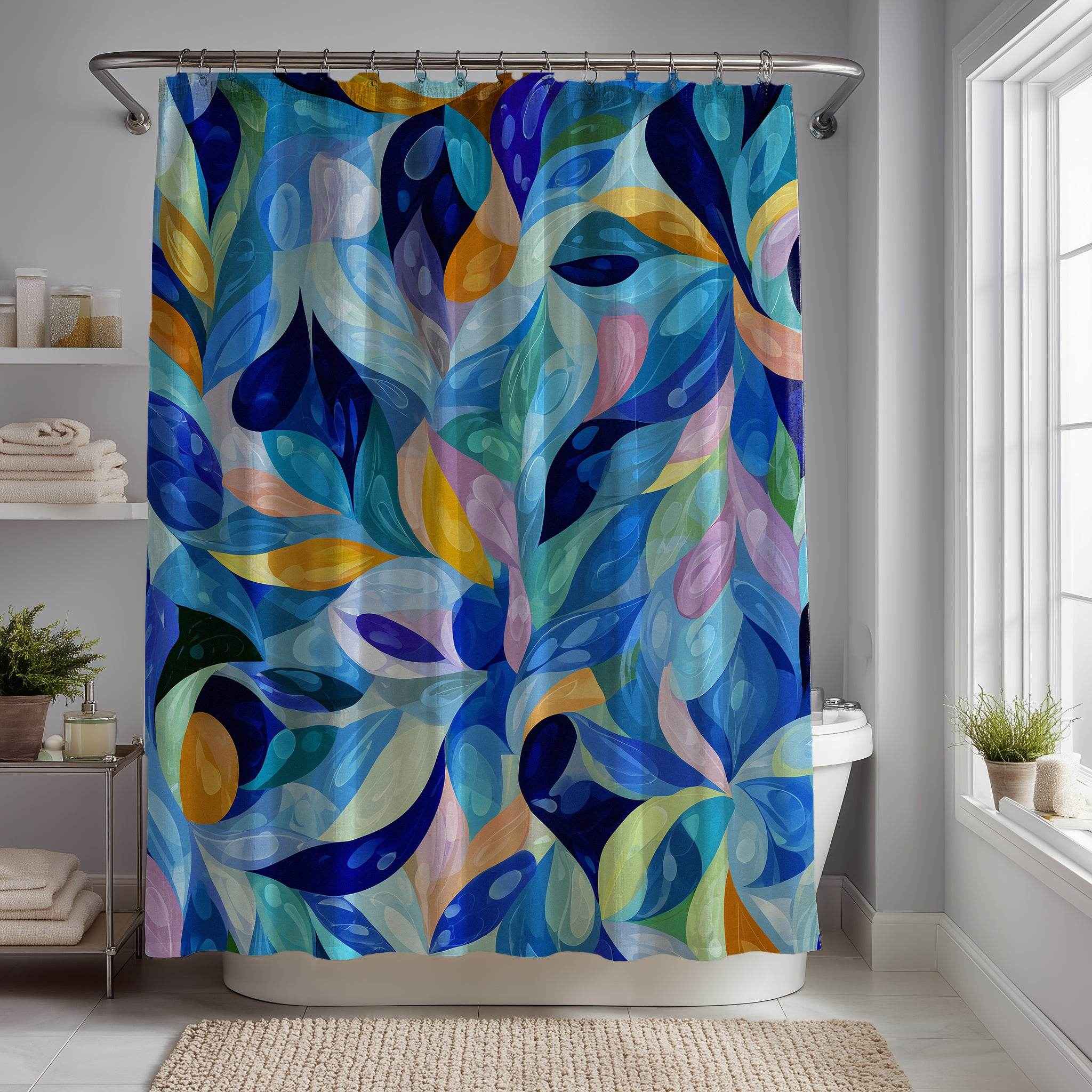 Colorful Abstract Shower Curtain