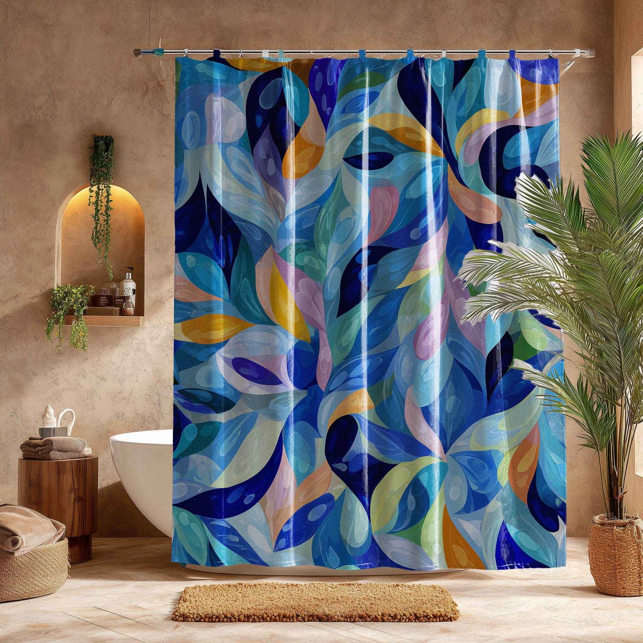 Colorful Abstract Shower Curtain