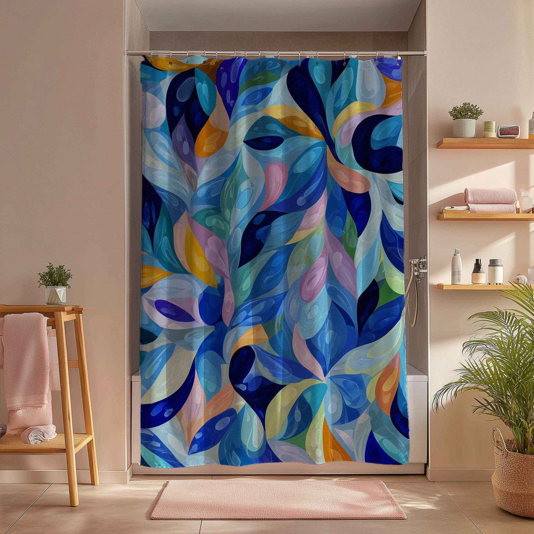 Colorful Abstract Shower Curtain