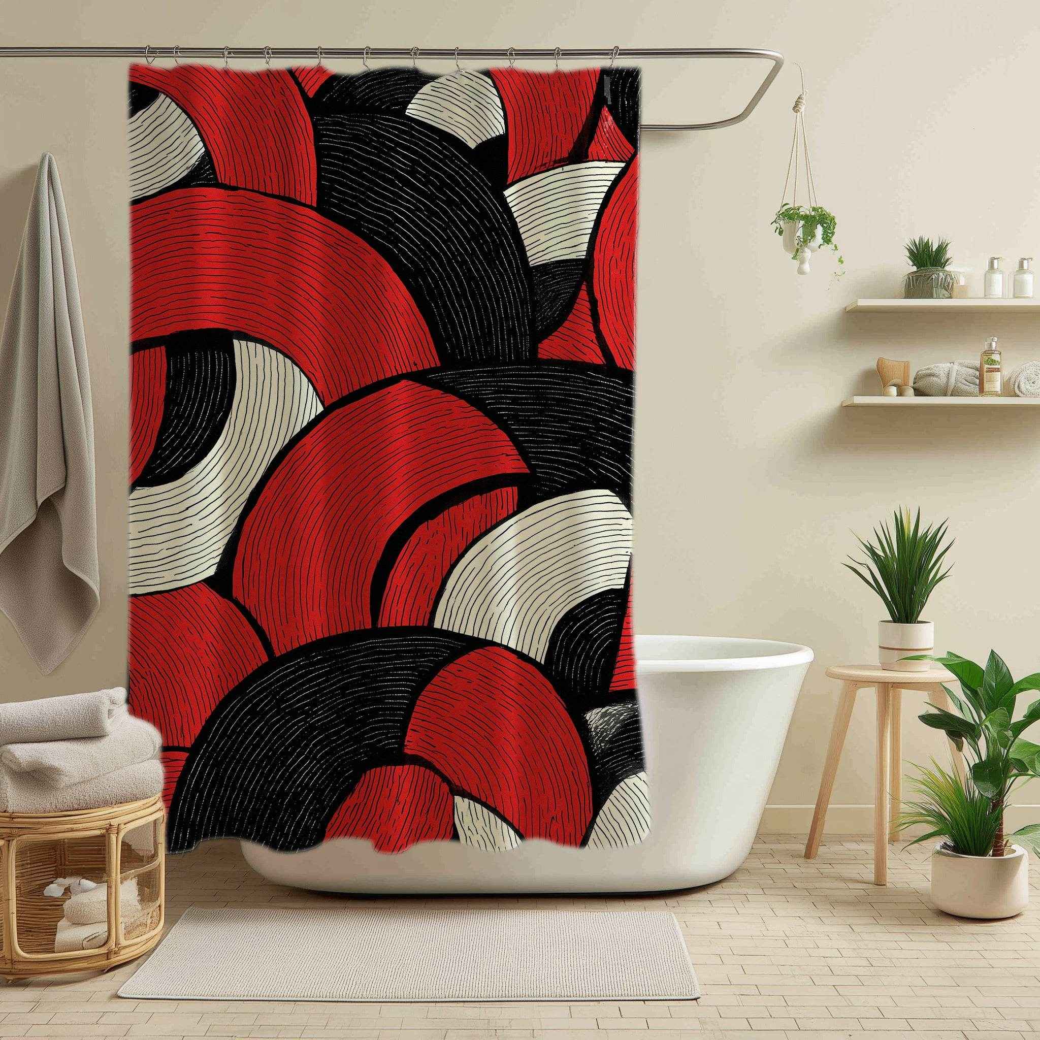Bold Geometric Shower Curtain