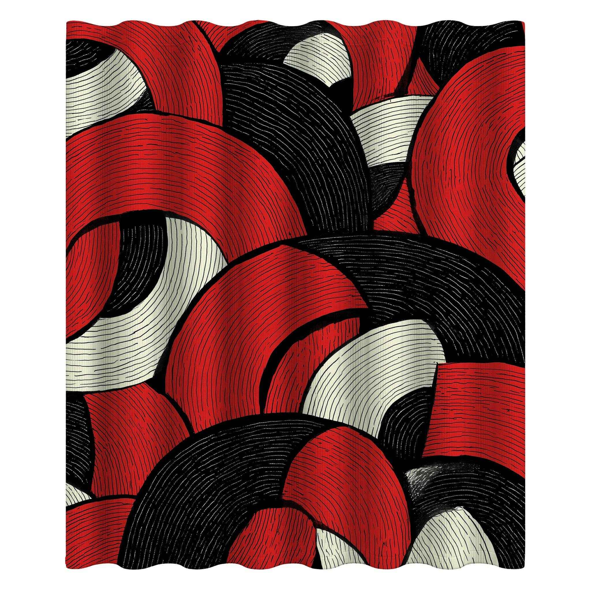 Bold Geometric Shower Curtain