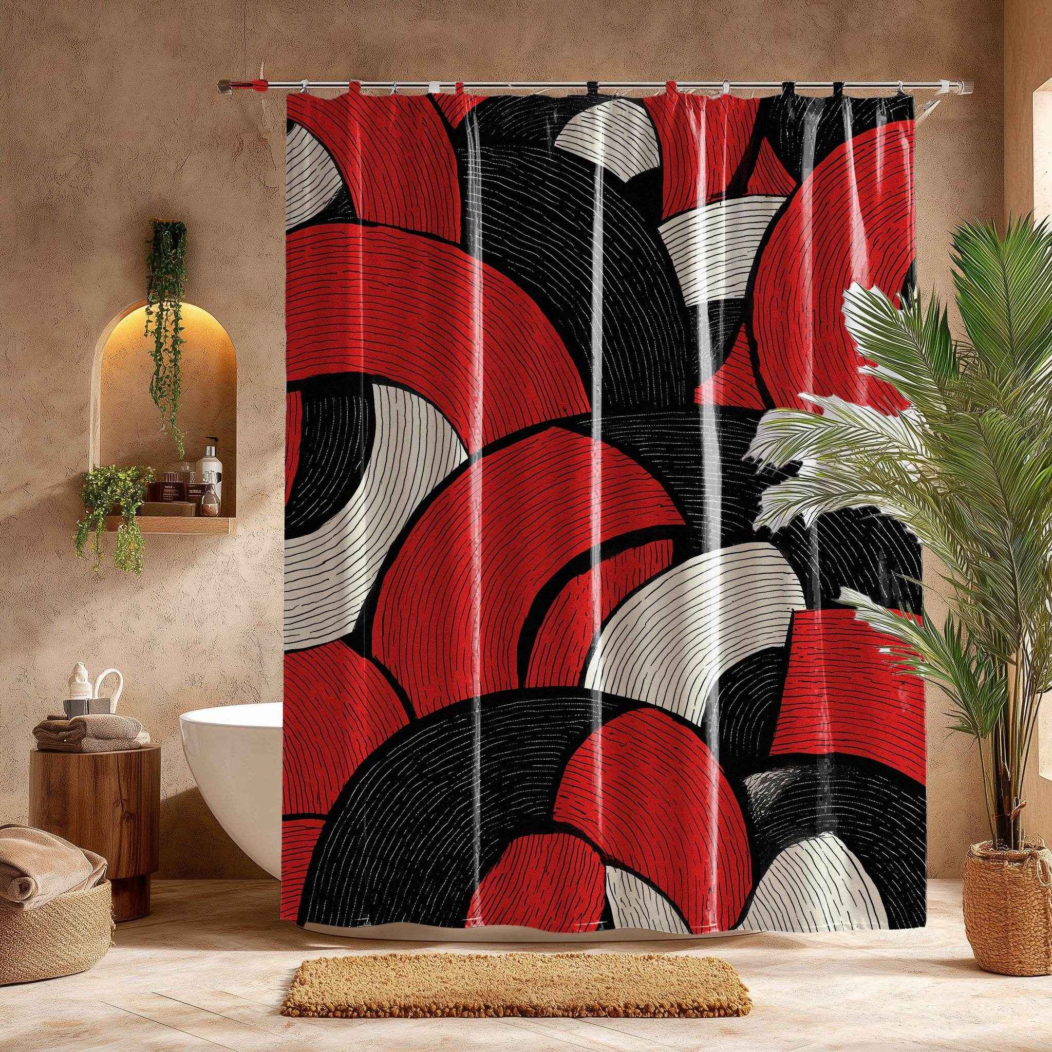 Bold Geometric Shower Curtain