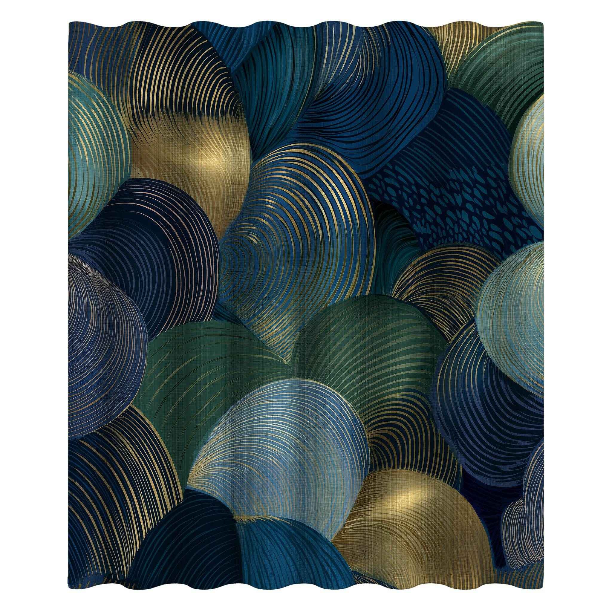 Elegant Abstract Shower Curtain