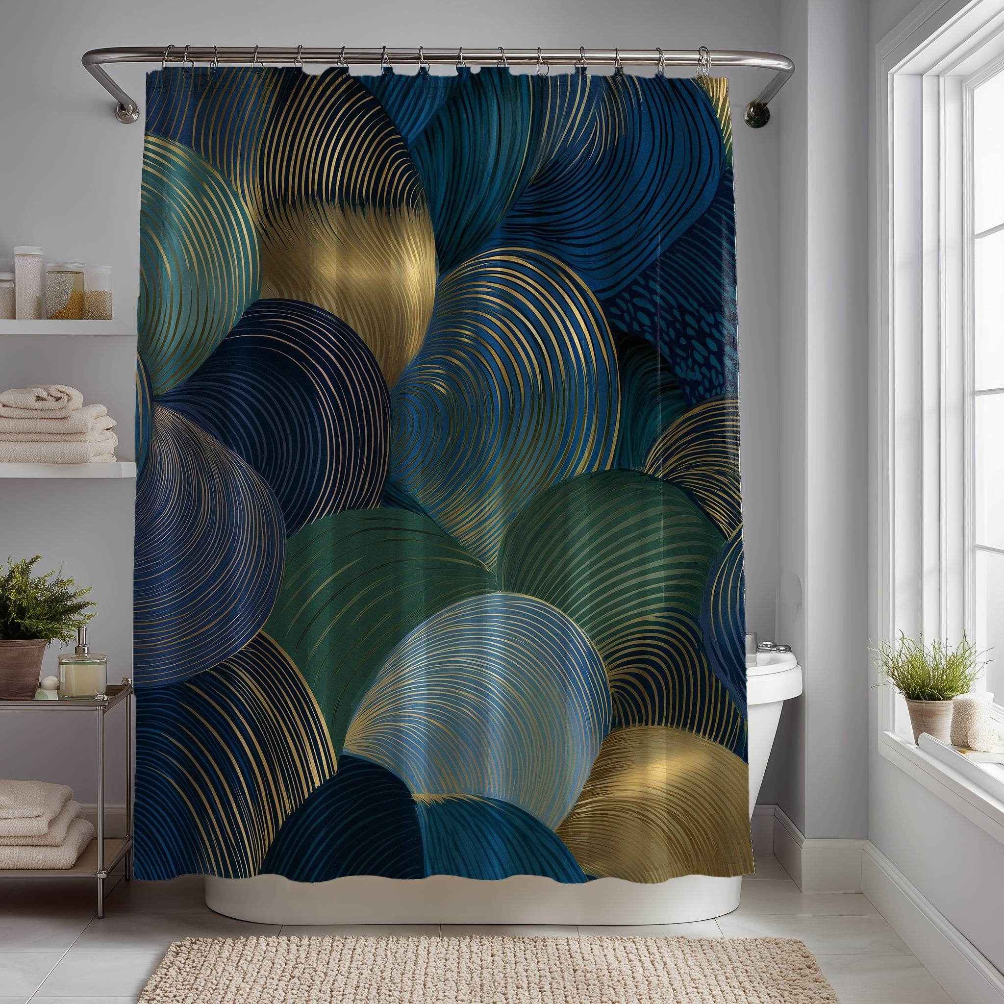 Elegant Abstract Shower Curtain