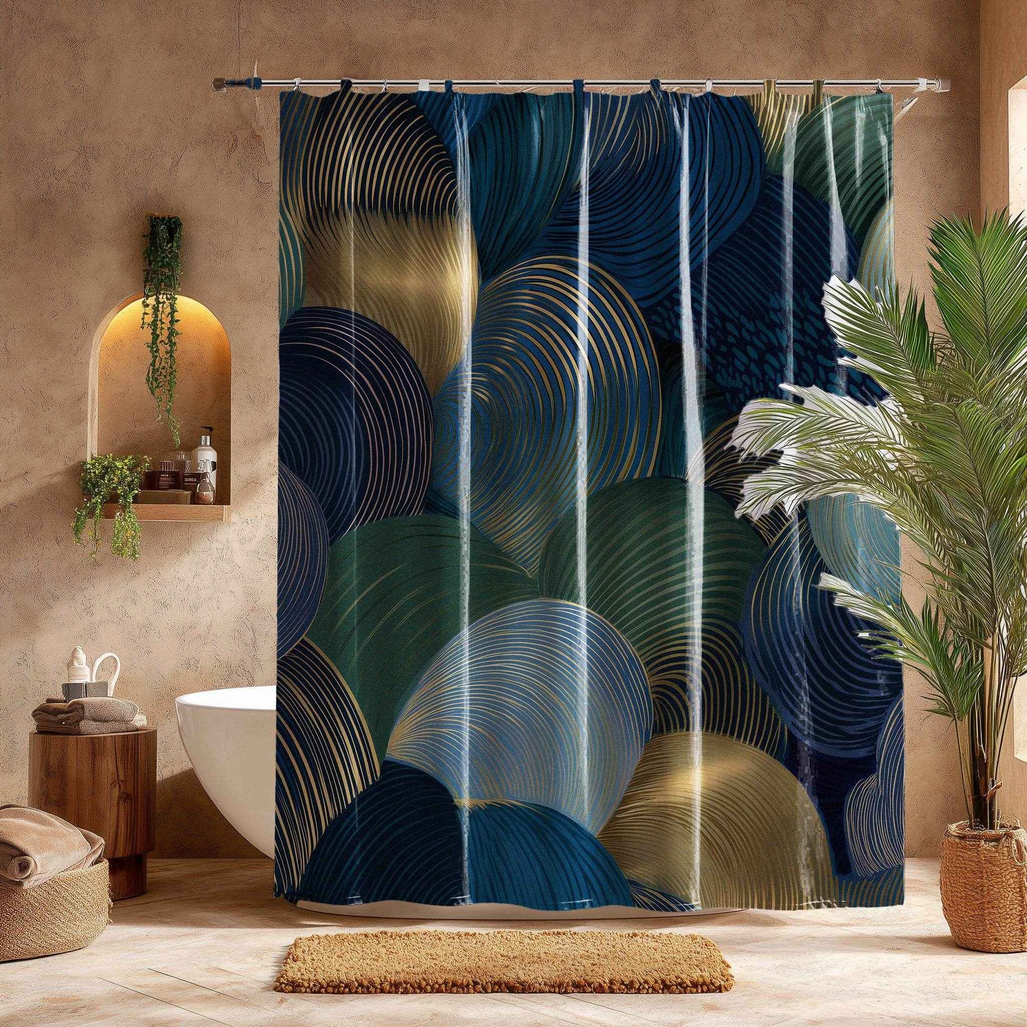 Elegant Abstract Shower Curtain
