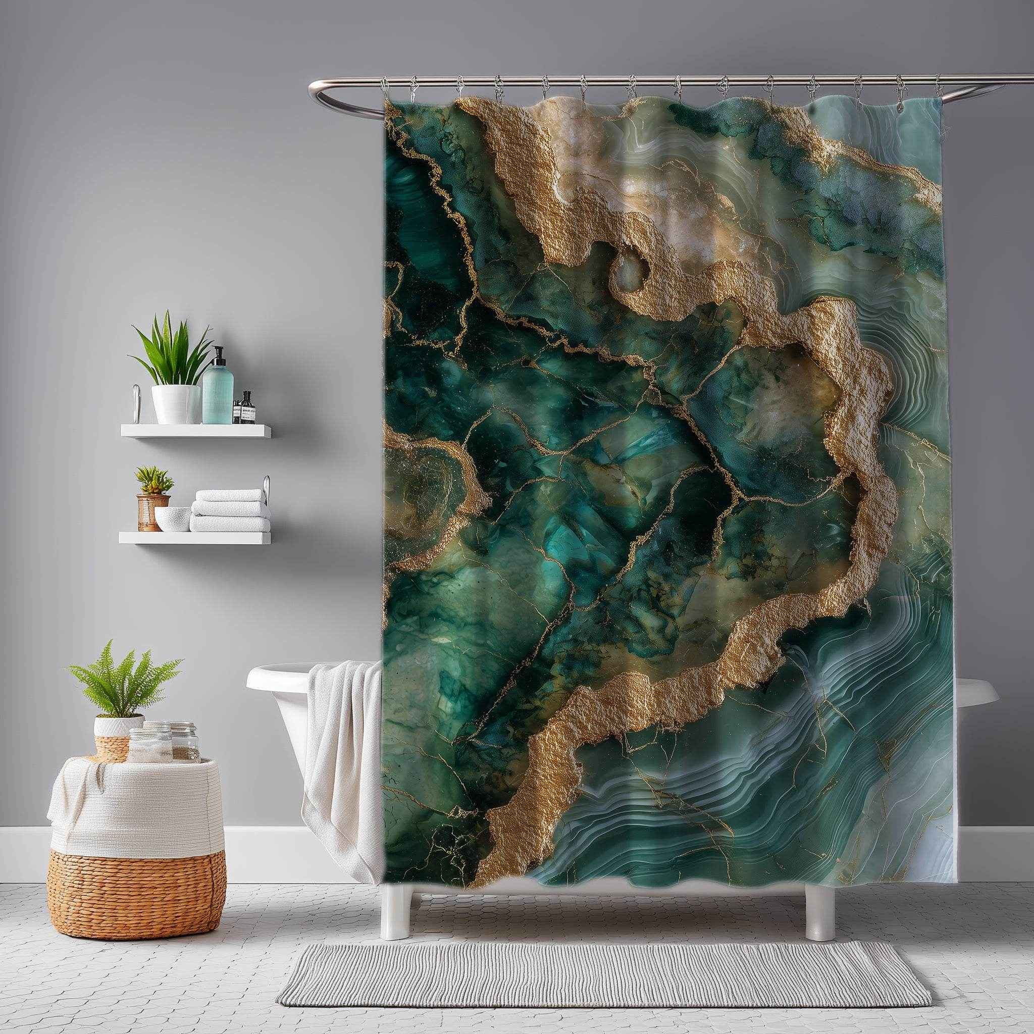 Elegant Geode Shower Curtain