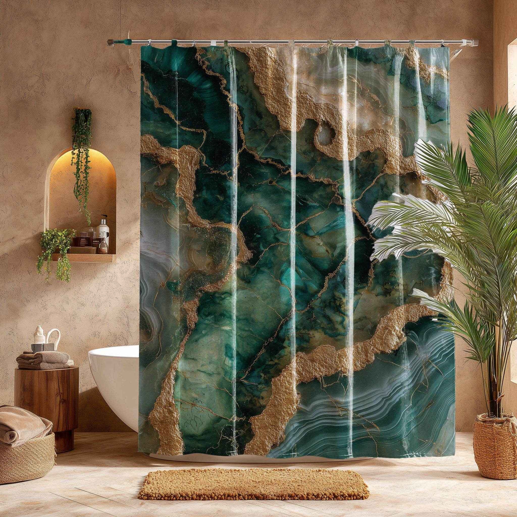 Elegant Geode Shower Curtain