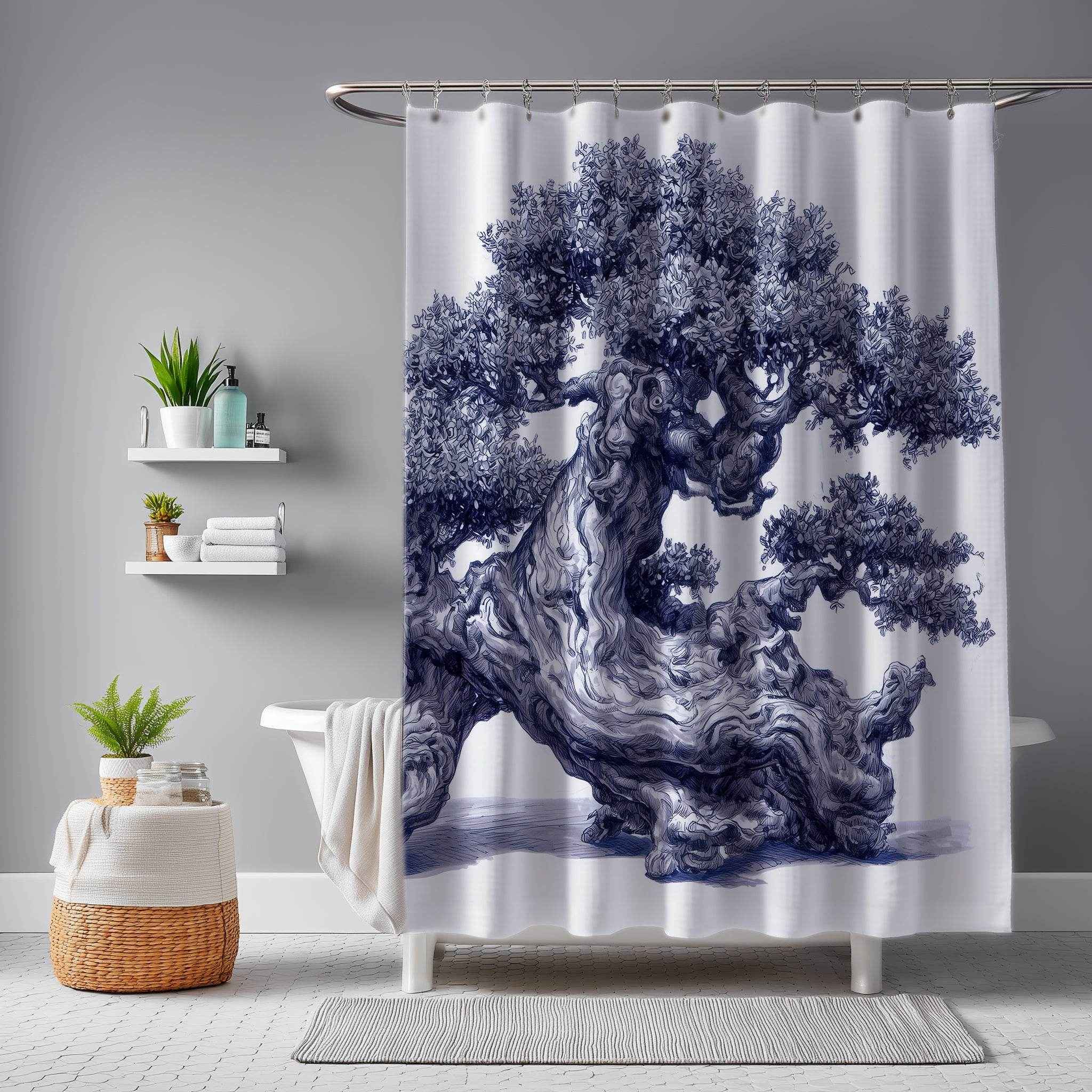 Nature-Inspired Shower Curtain