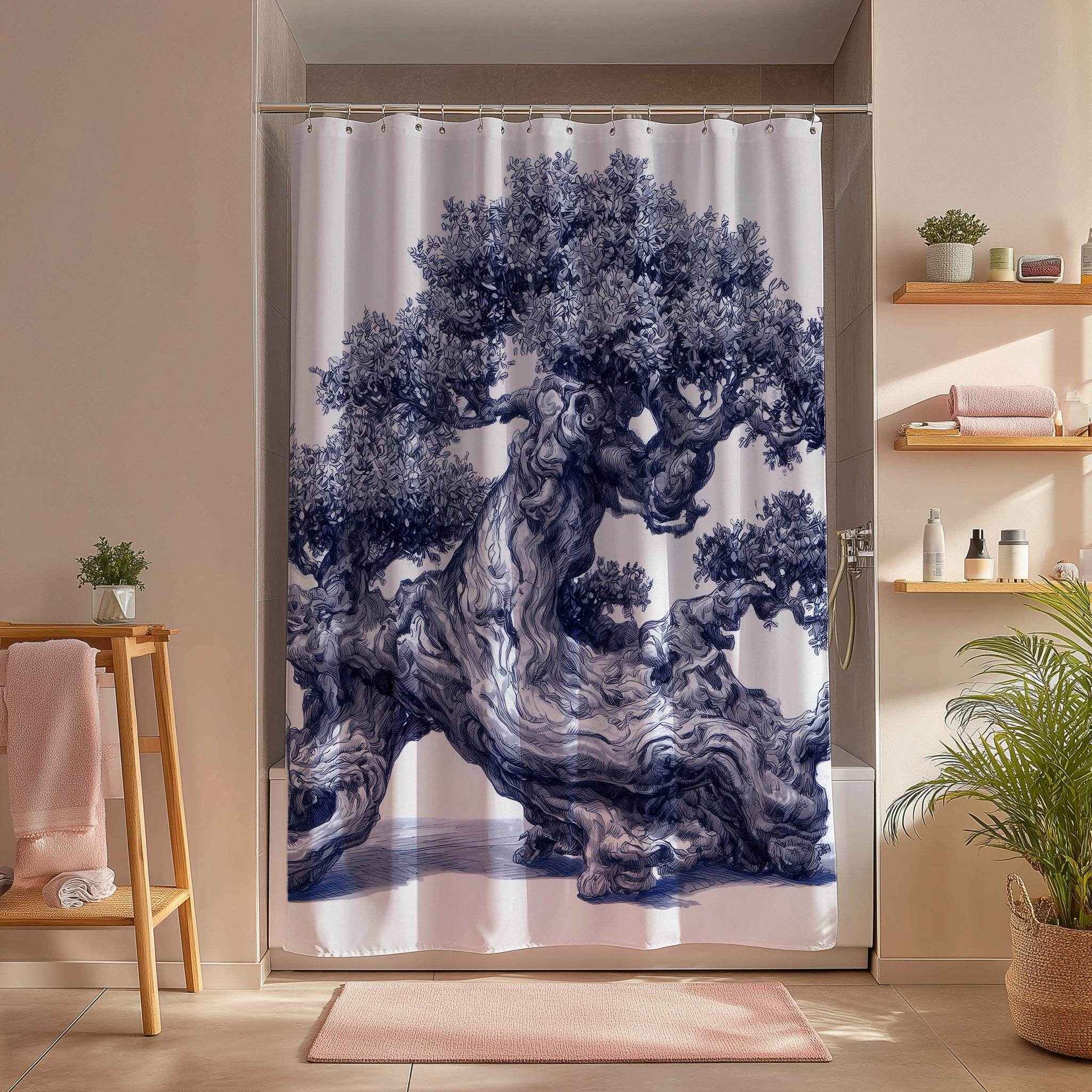Nature-Inspired Shower Curtain