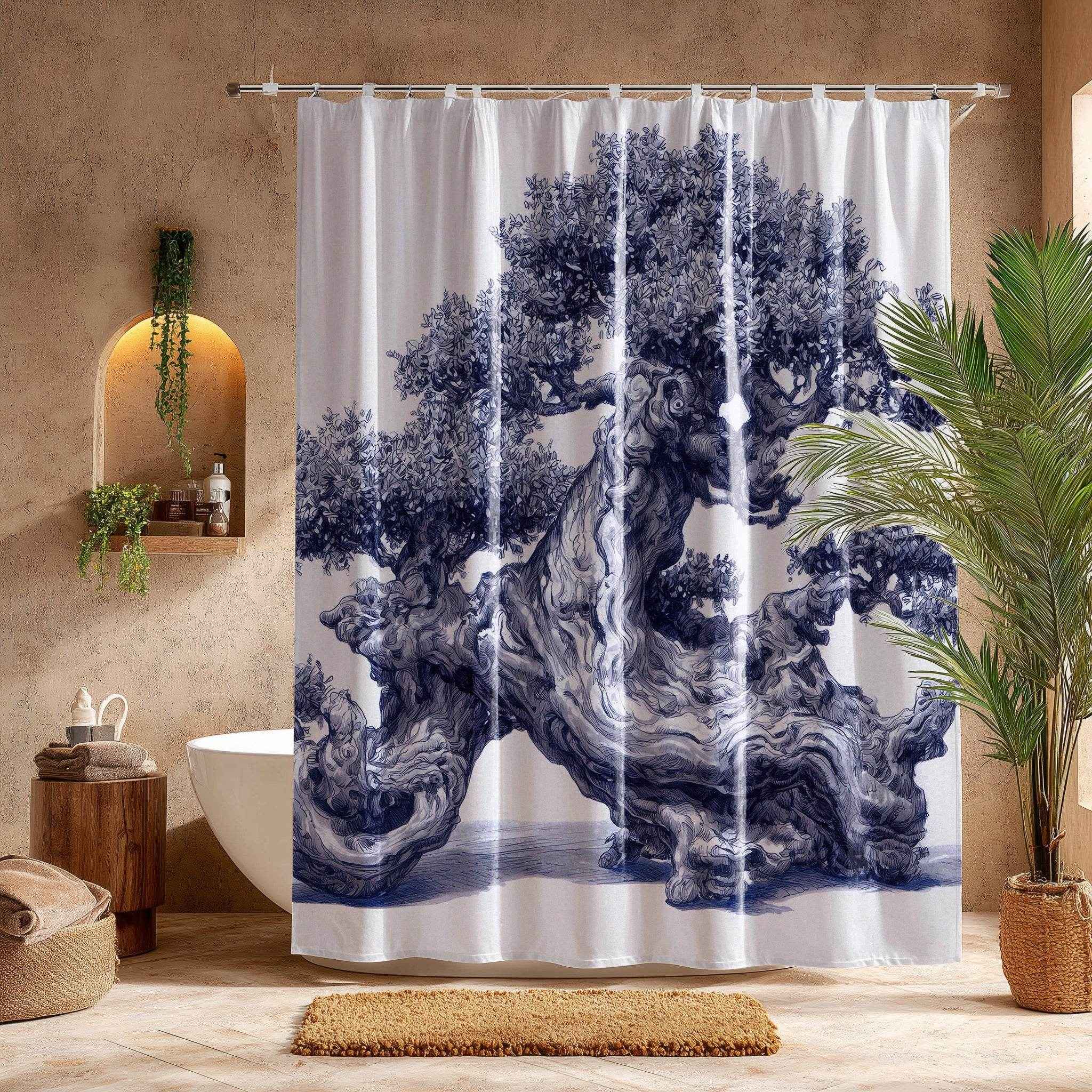 Nature-Inspired Shower Curtain
