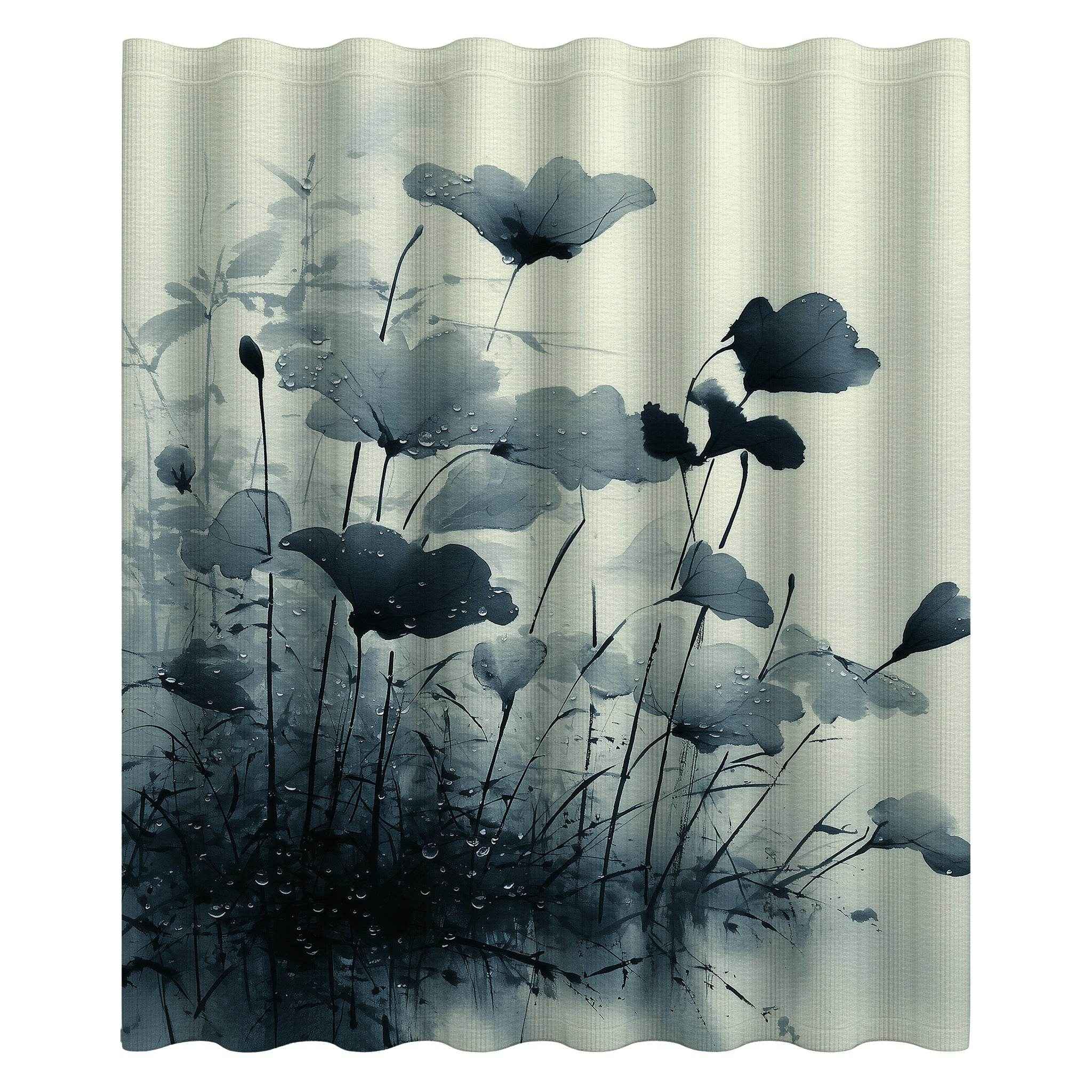 Elegant Floral Shower Curtains
