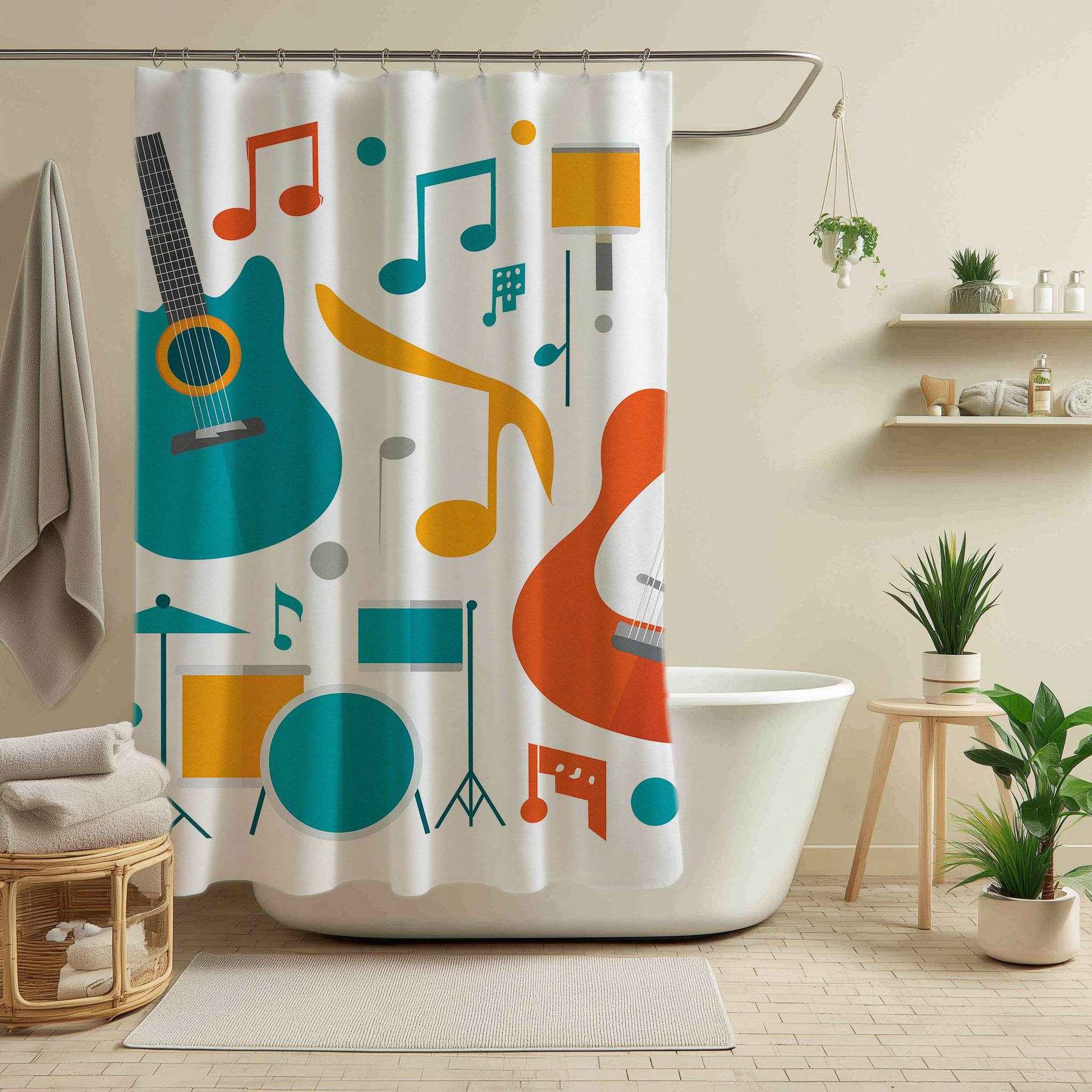 Musical Shower Curtain