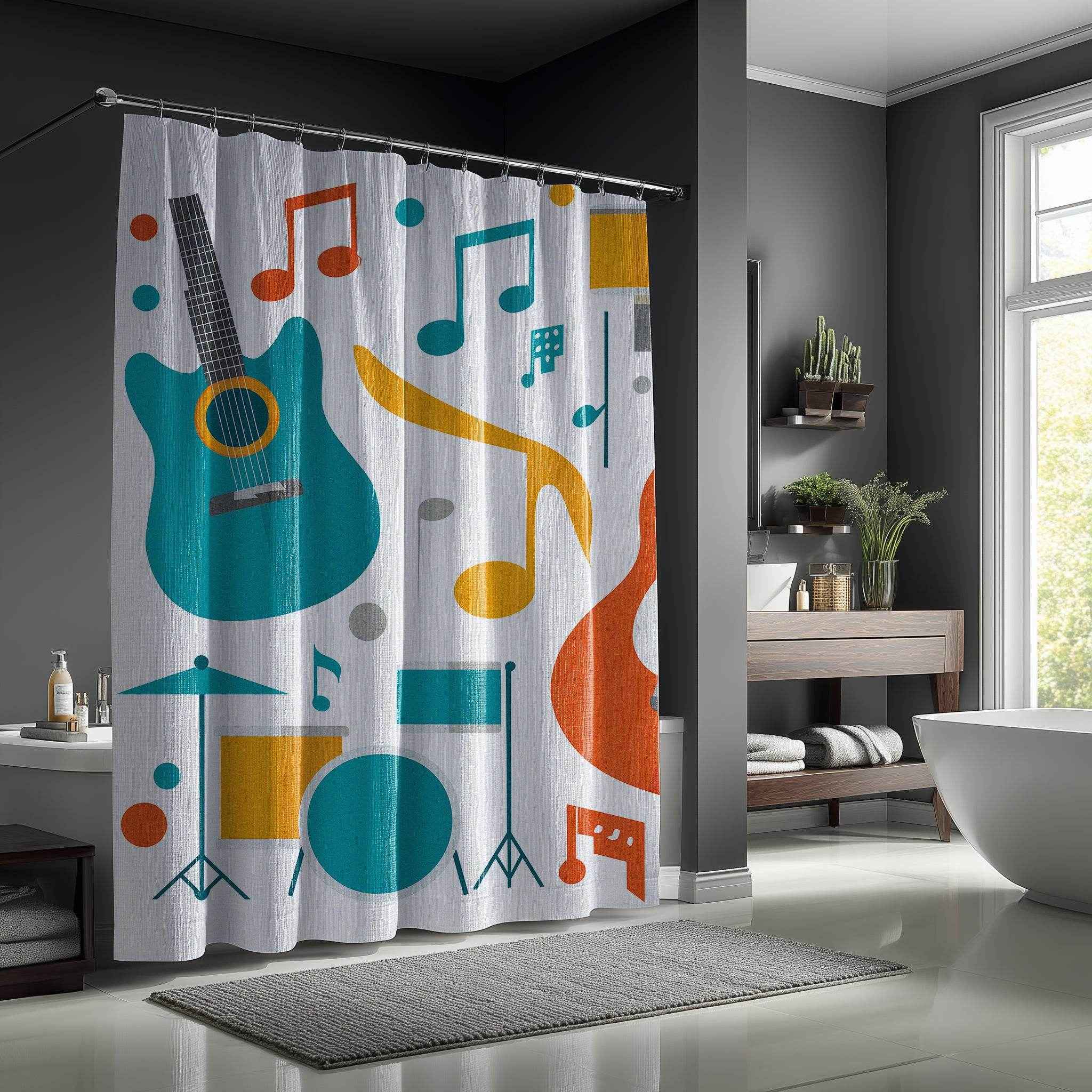 Musical Shower Curtain