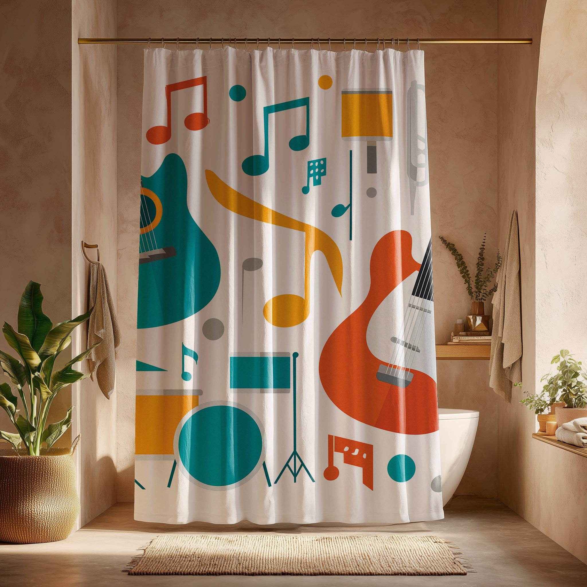 Musical Shower Curtain
