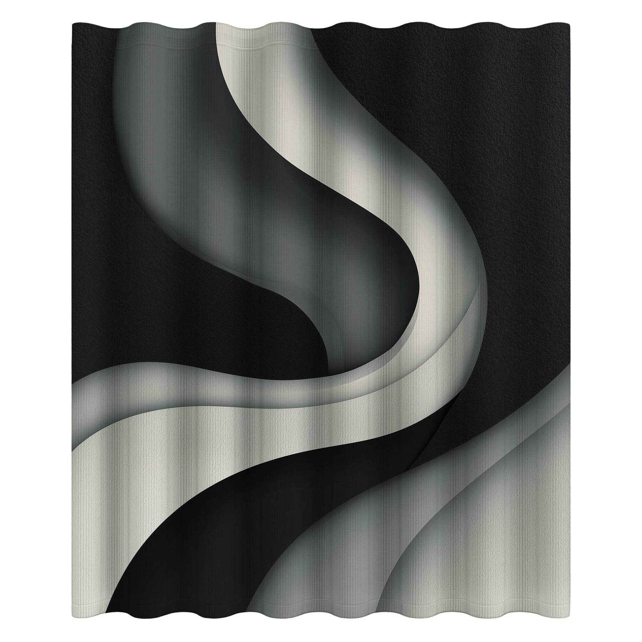 Modern Abstract Shower Curtain, Chic Bathroom Decor, Minimalist Home, Bohemian Vibe, Gift for Newlyweds, Unique Design