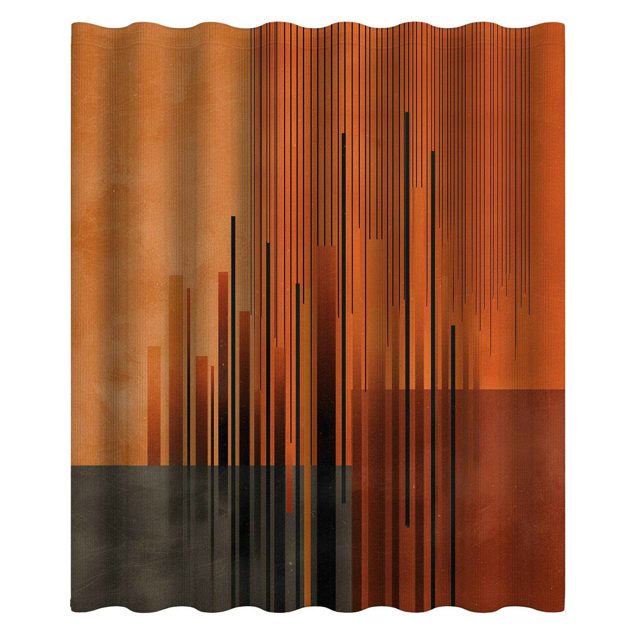 Abstract Art Shower Curtain, Modern Bathroom Decor, Boho Chic Shower Curtain, Minimalist Home Accessories, Trendy Expressive Design