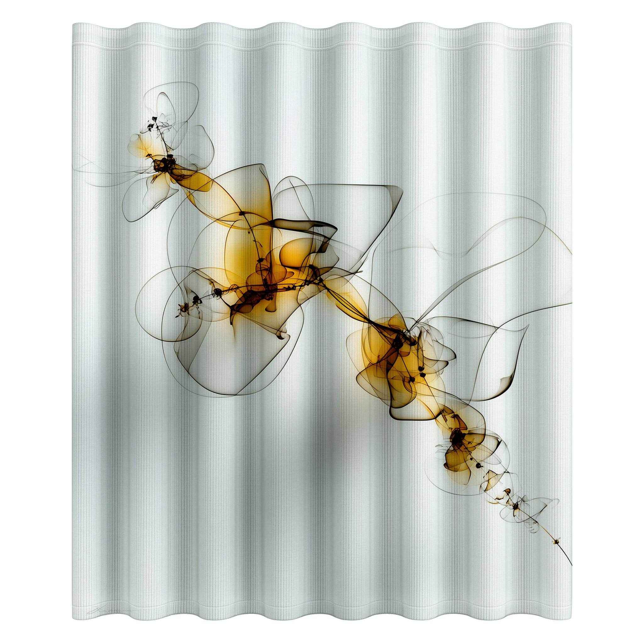 Elegant Abstract Shower Curtain | Modern Bathroom Decor, Artistic Home Accent, Unique Gift for Housewarming, Weddings, Holidays