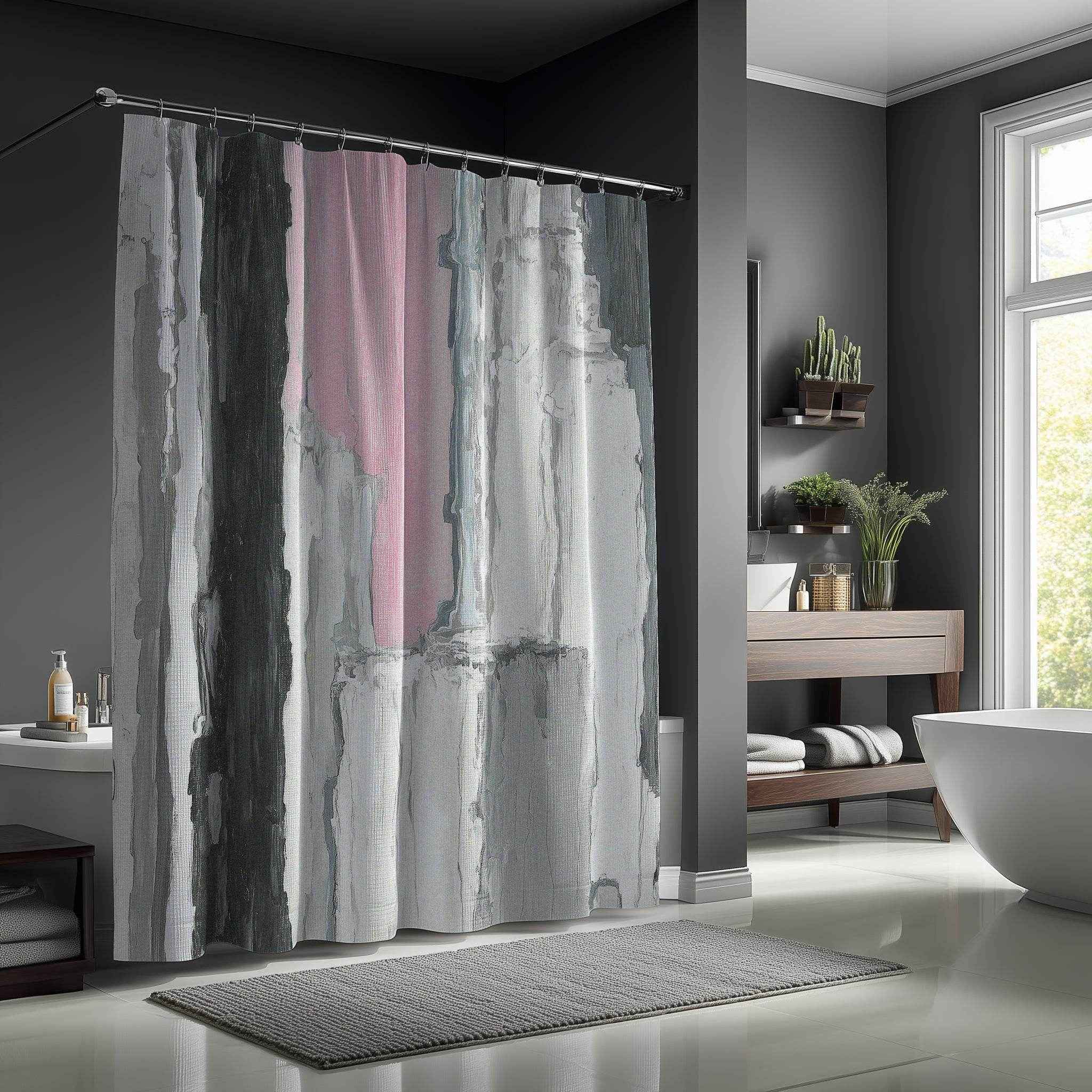 Stylish Abstract Shower Curtains, Modern Bathroom Decor, Chic Home Upgrade, Gift for New Homeowners, Trendy Bathroom Accessories