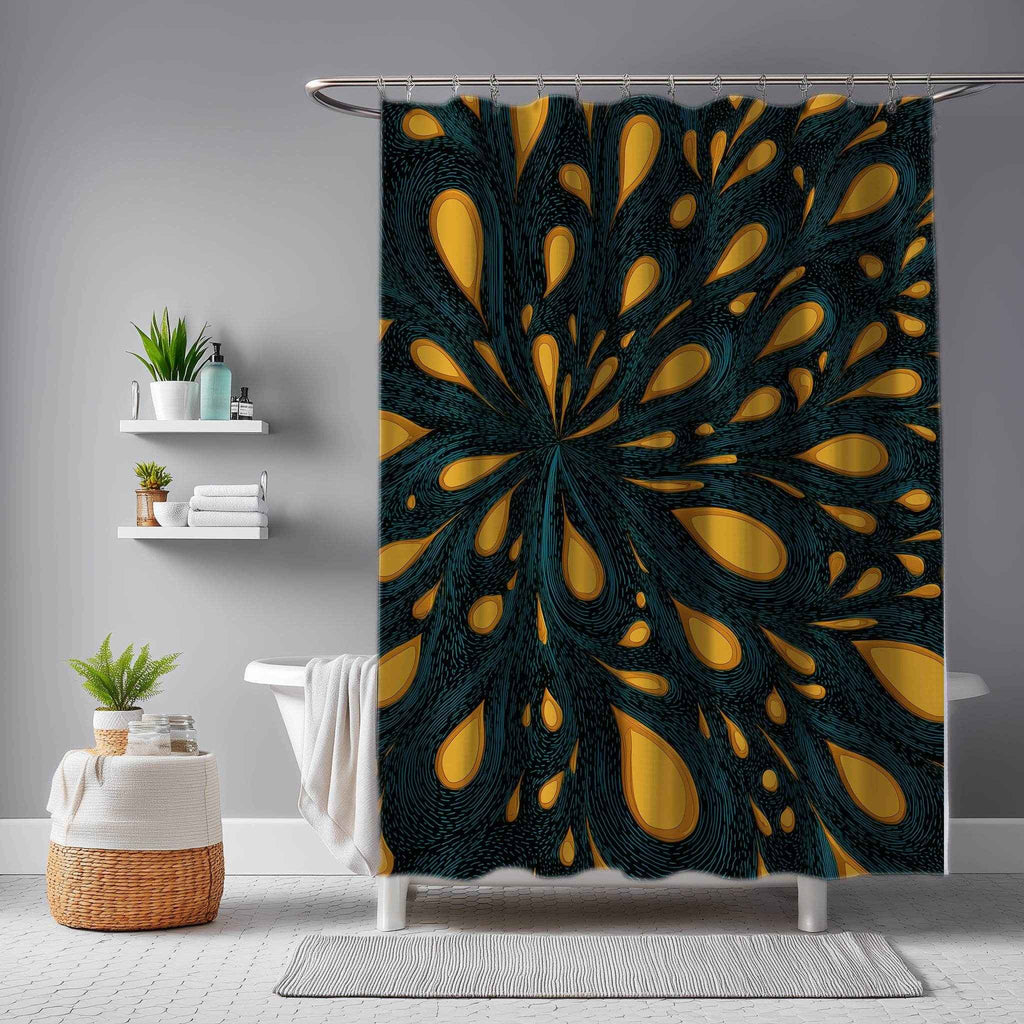 Vibrant Floral Shower Curtain