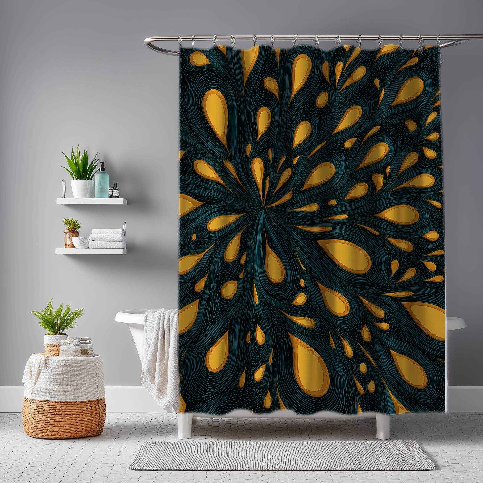 Vibrant Floral Shower Curtain