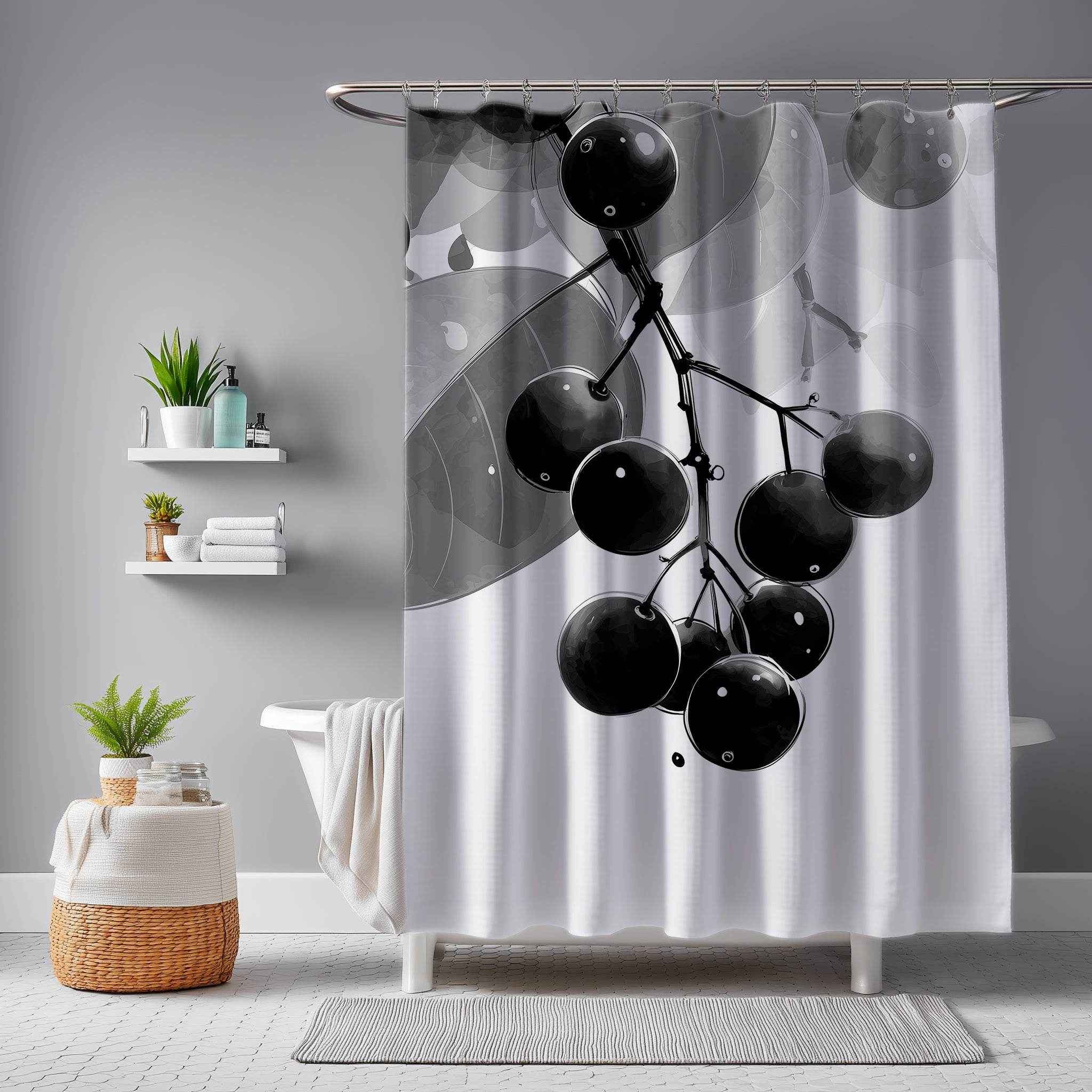 Elegant Botanical Shower Curtain