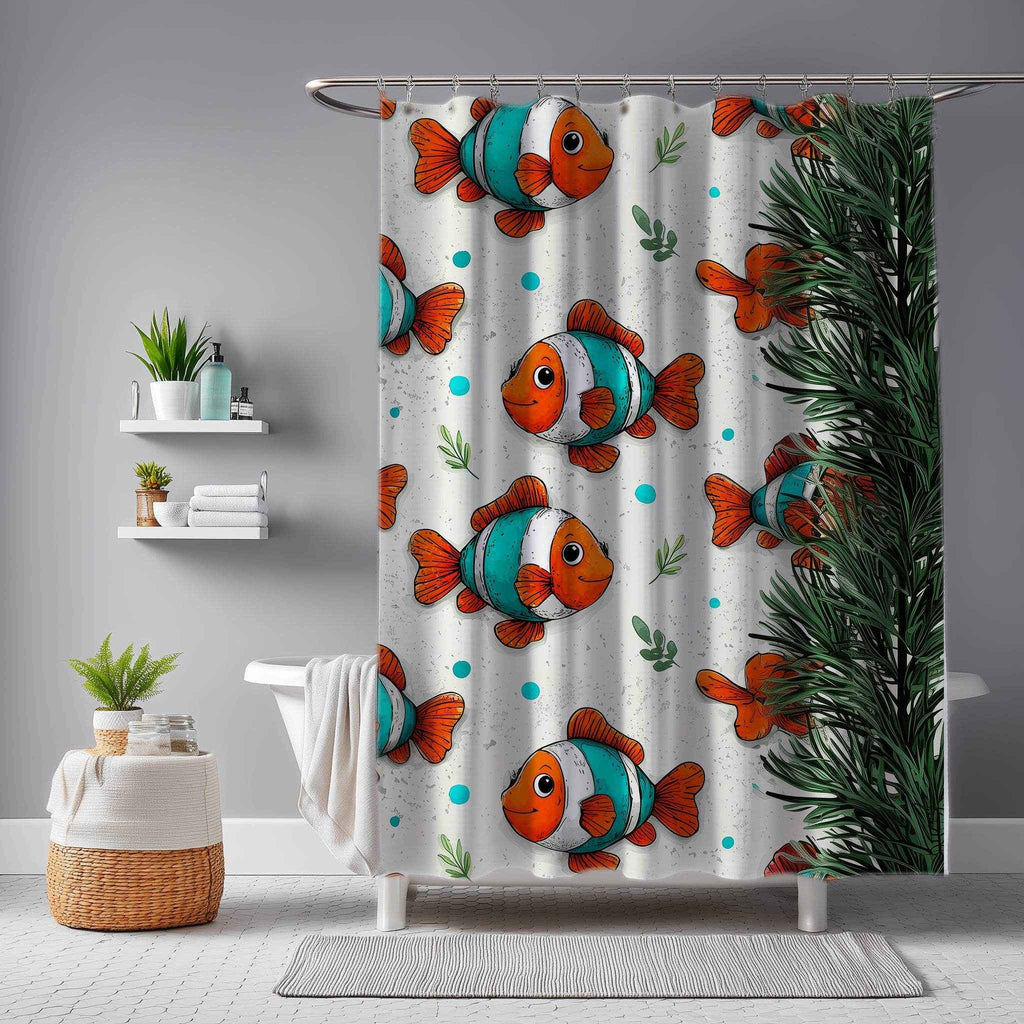 Colorful Fish Shower Curtain