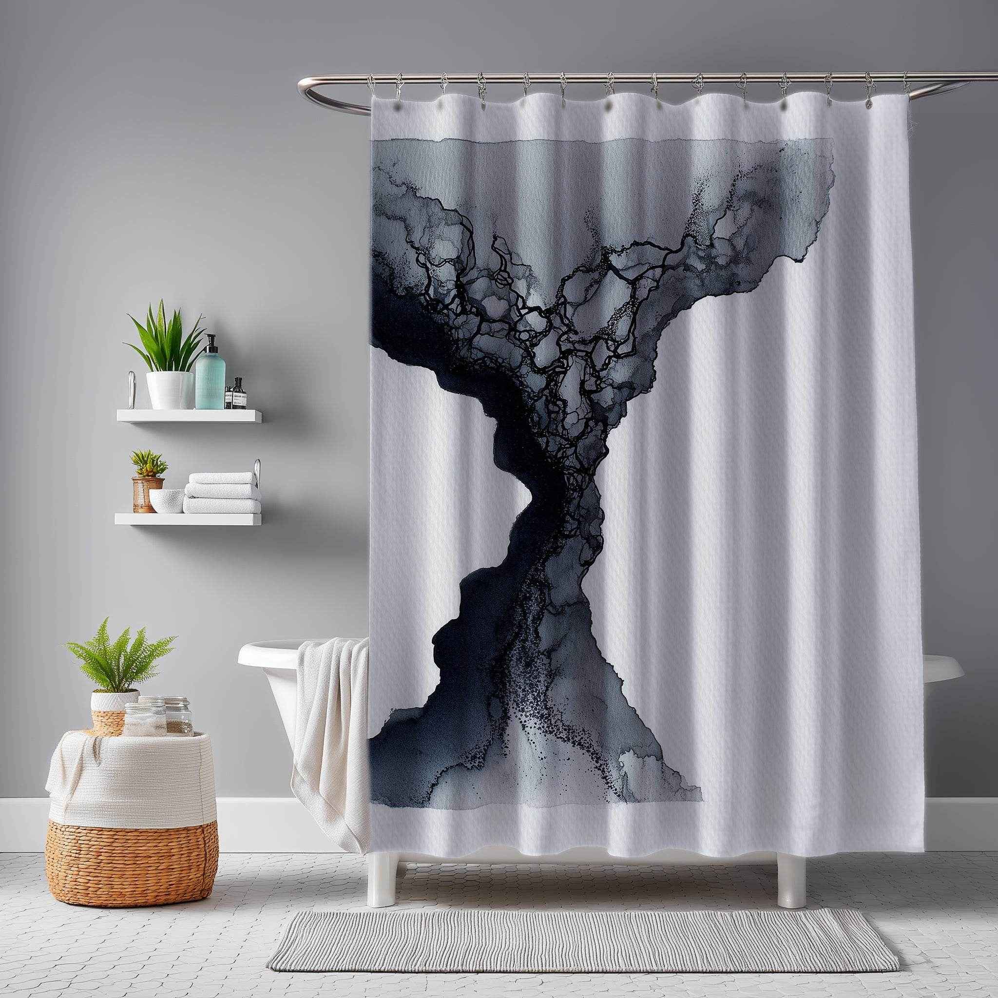 Elegant Abstract Shower Curtain