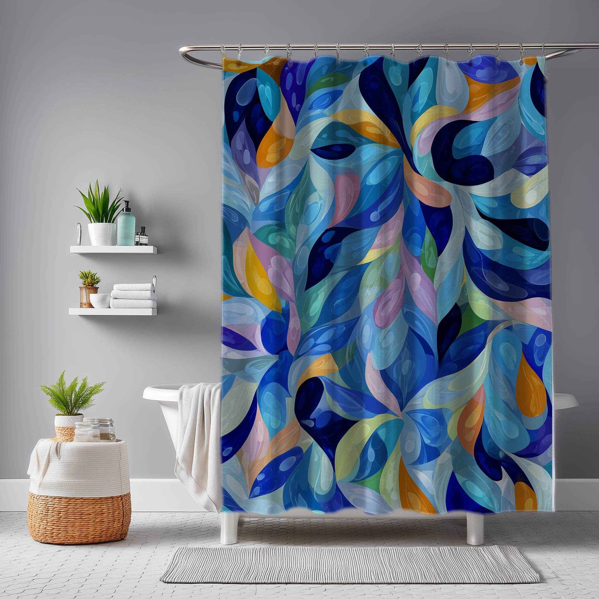 Colorful Abstract Shower Curtain