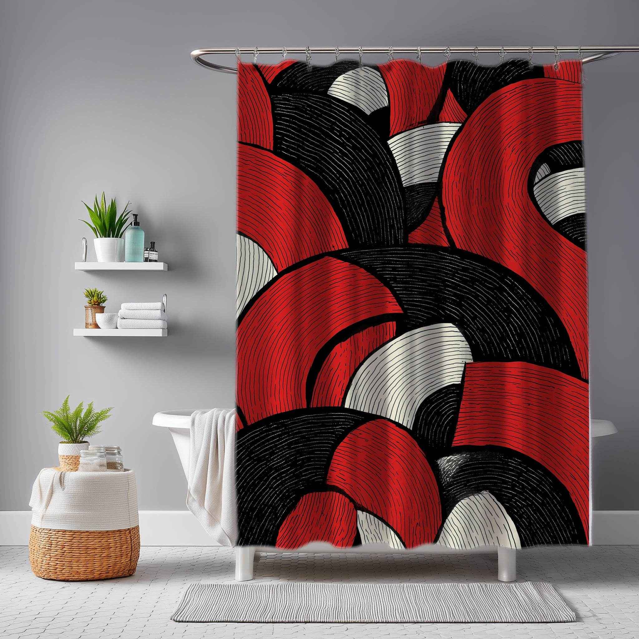 Bold Geometric Shower Curtain