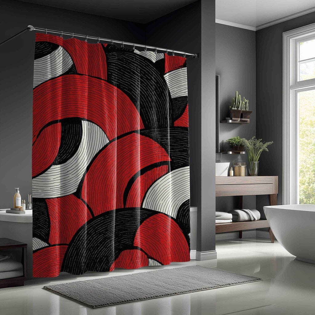 Bold Geometric Shower Curtain